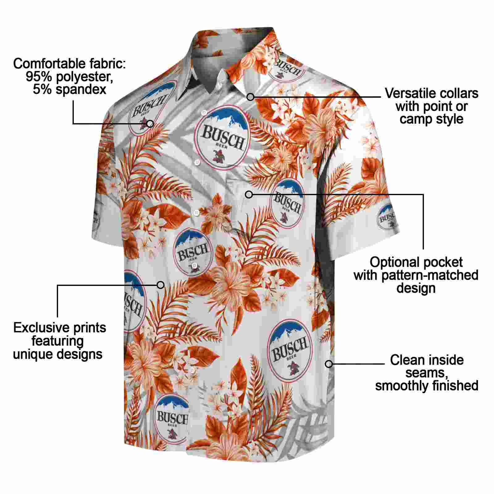 baltimore orioles hibiscus palm leaves orange white hawaiian shirt new arrival