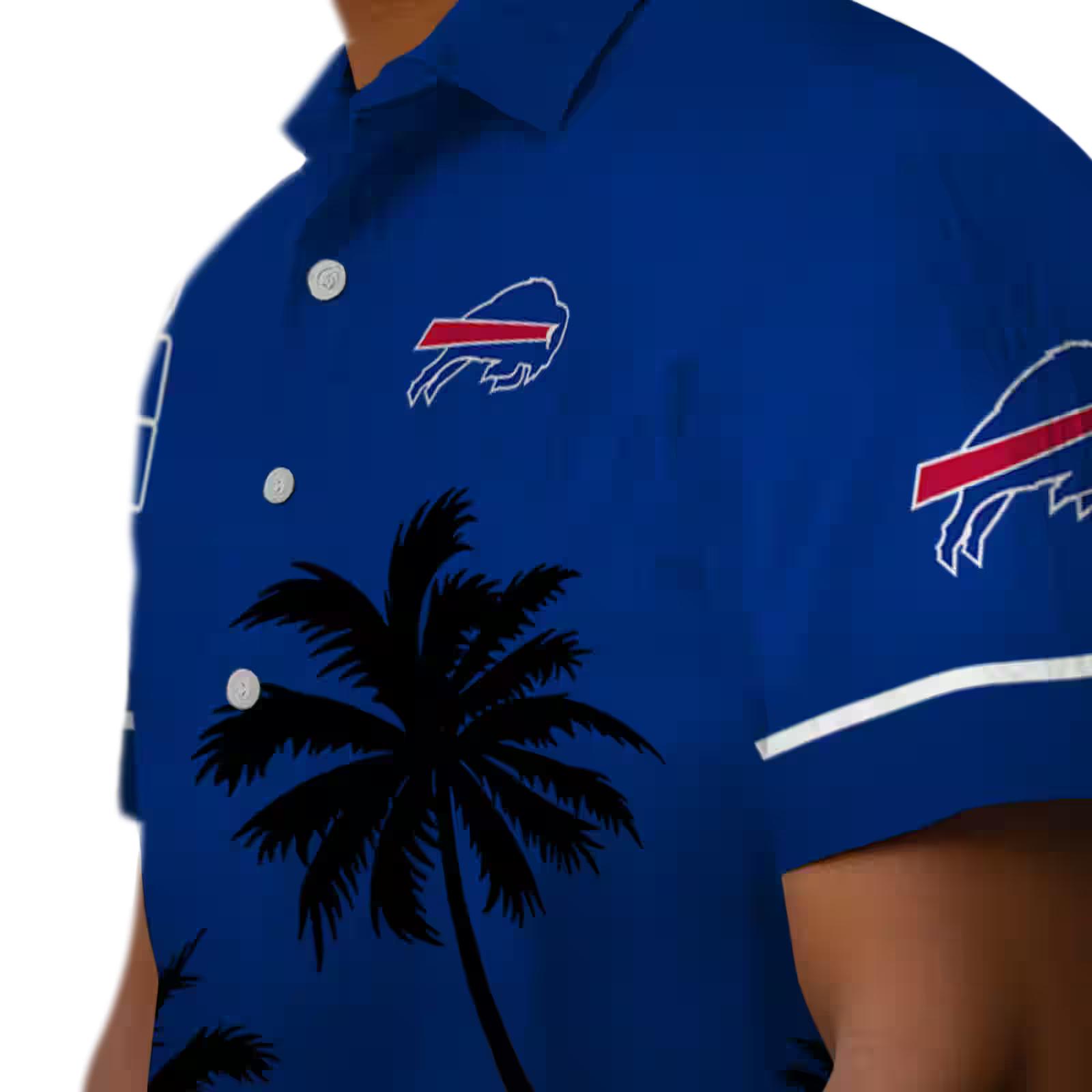 buffalo bills beach sunset blue black hawaiian shirt trendy