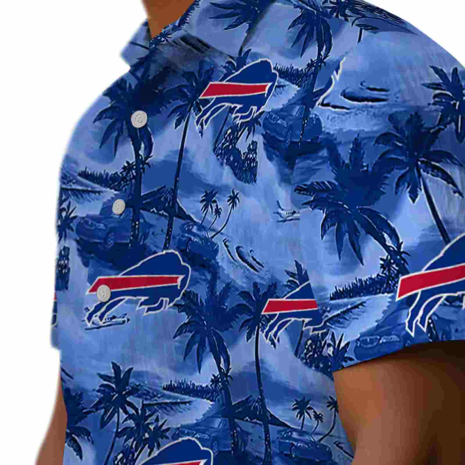 buffalo bills coastal palms blue hawaiian shirt trendy