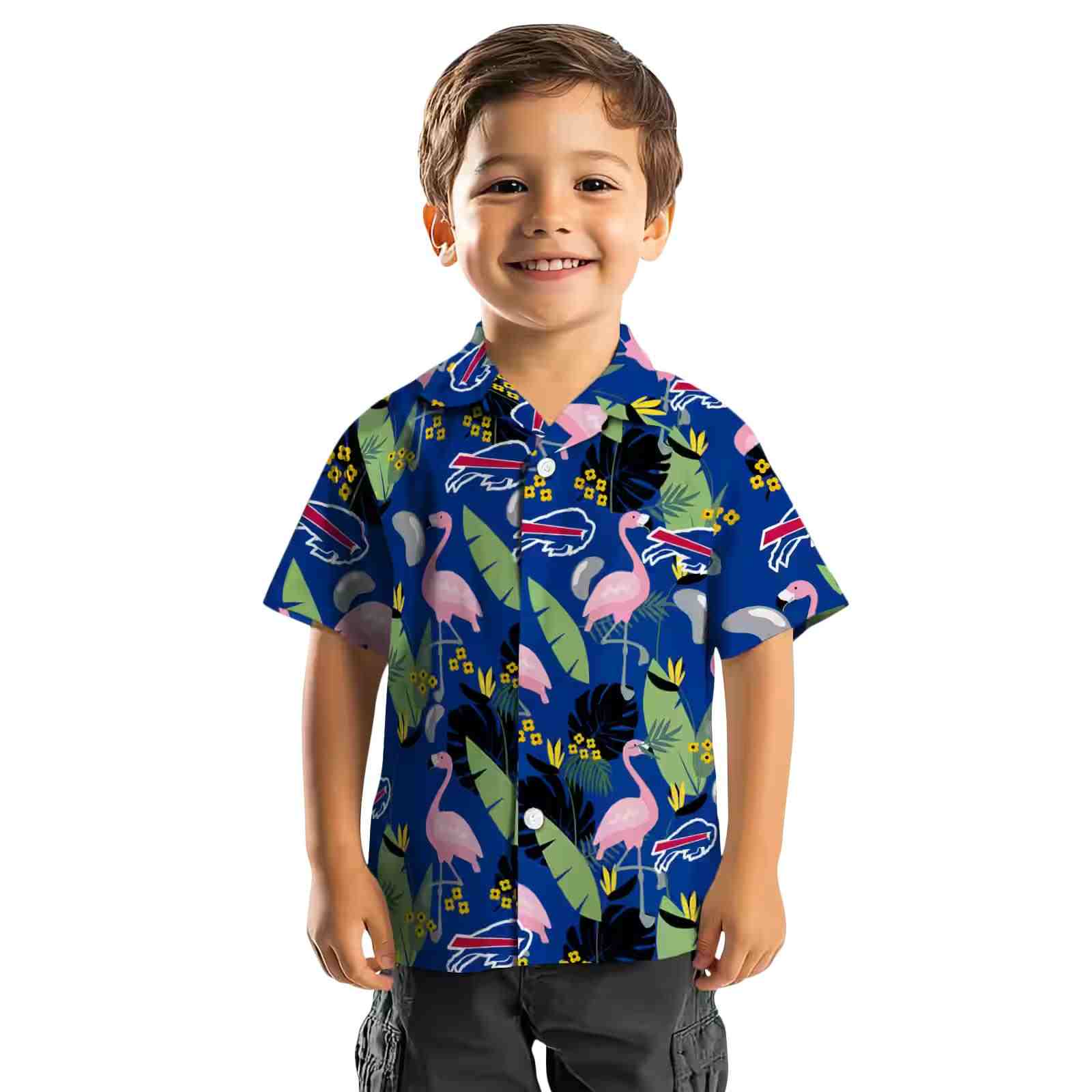 buffalo bills flamingo leaves blue hawaiian shirt top rated