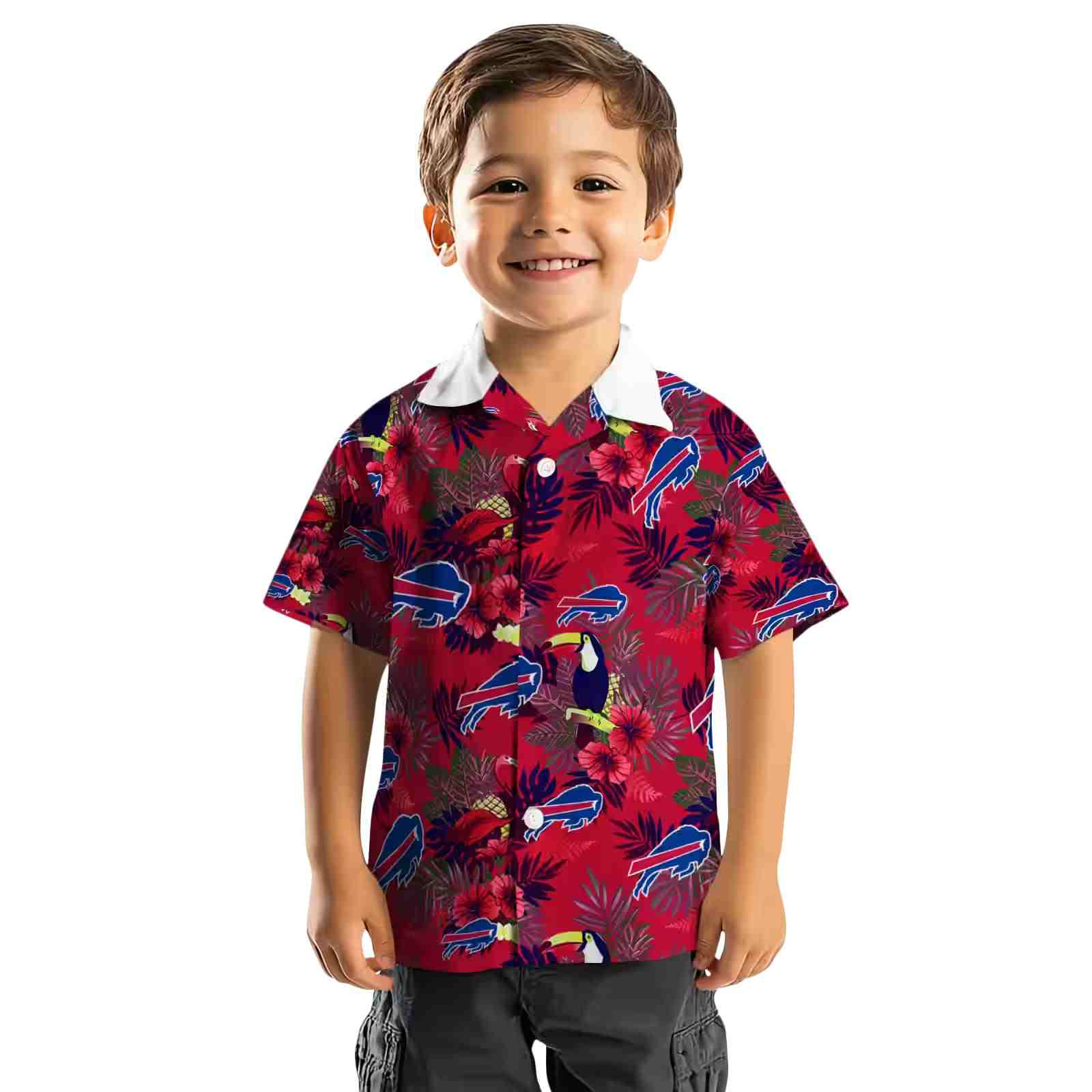 buffalo bills floral toucan blue red hawaiian shirt top rated