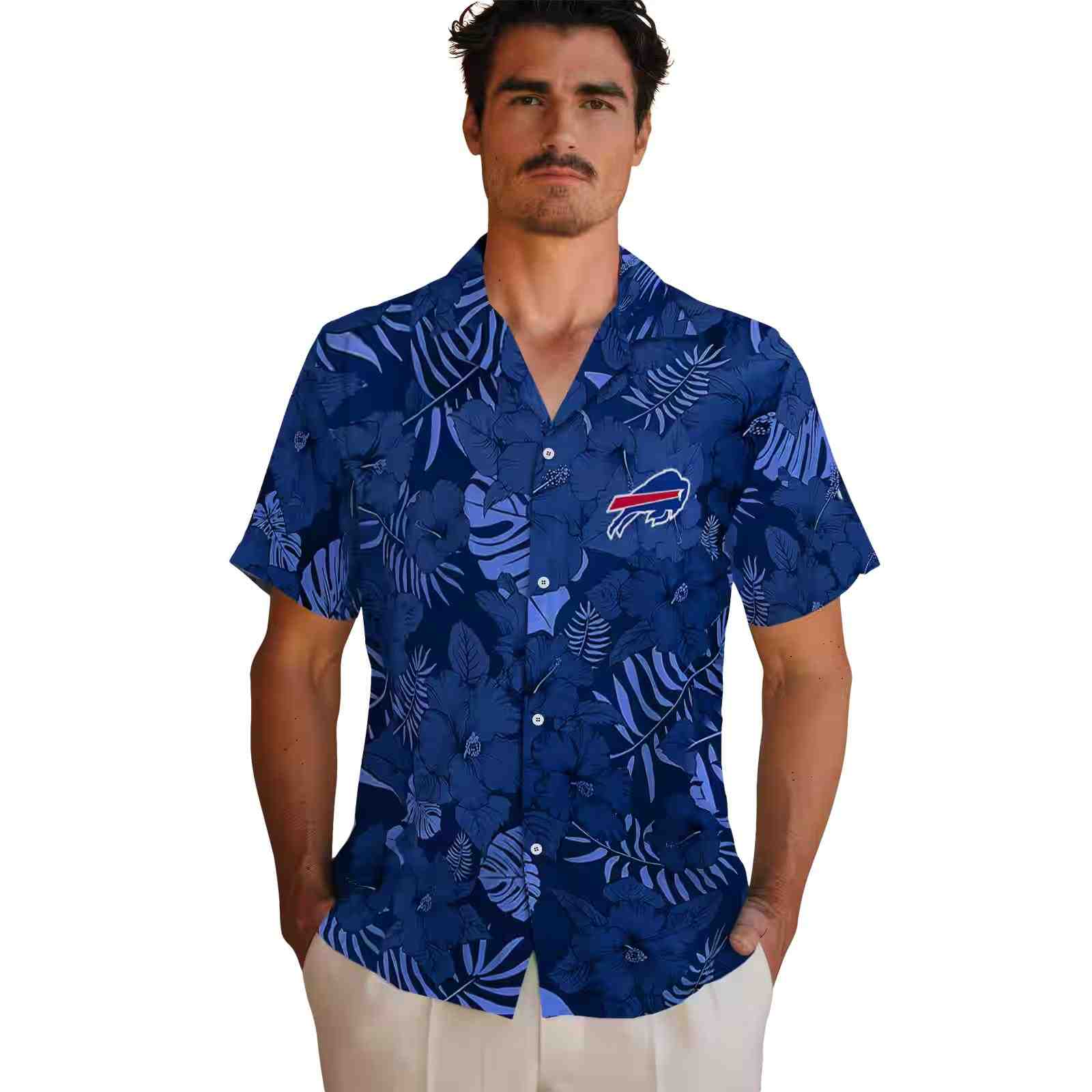 buffalo bills jungle vibes blue hawaiian shirt fashion forward