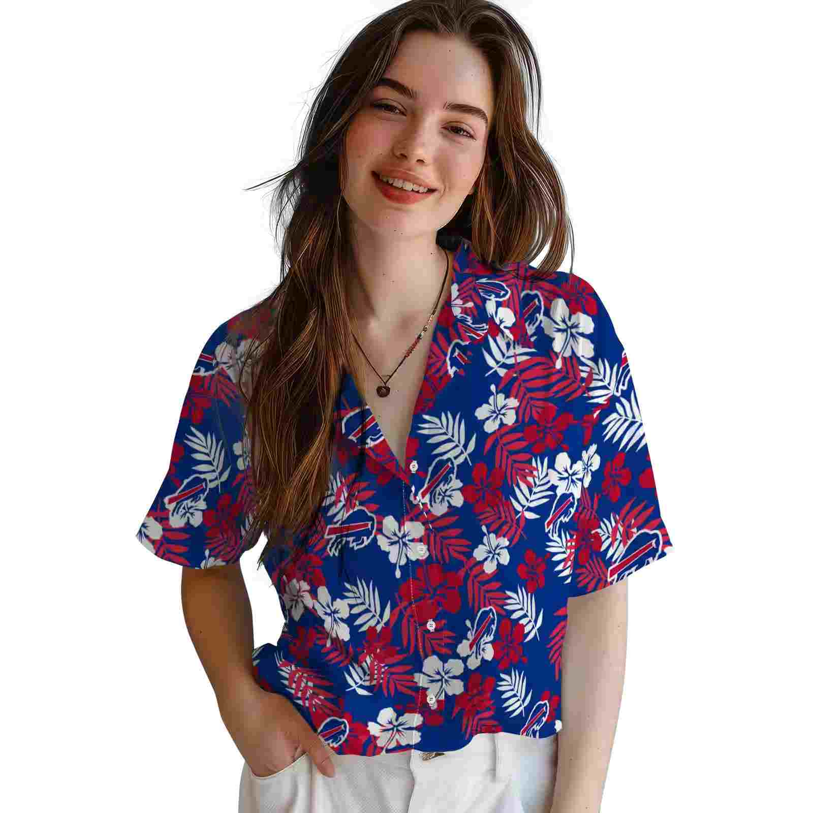 buffalo bills tropical floral blue hawaiian shirt latest model