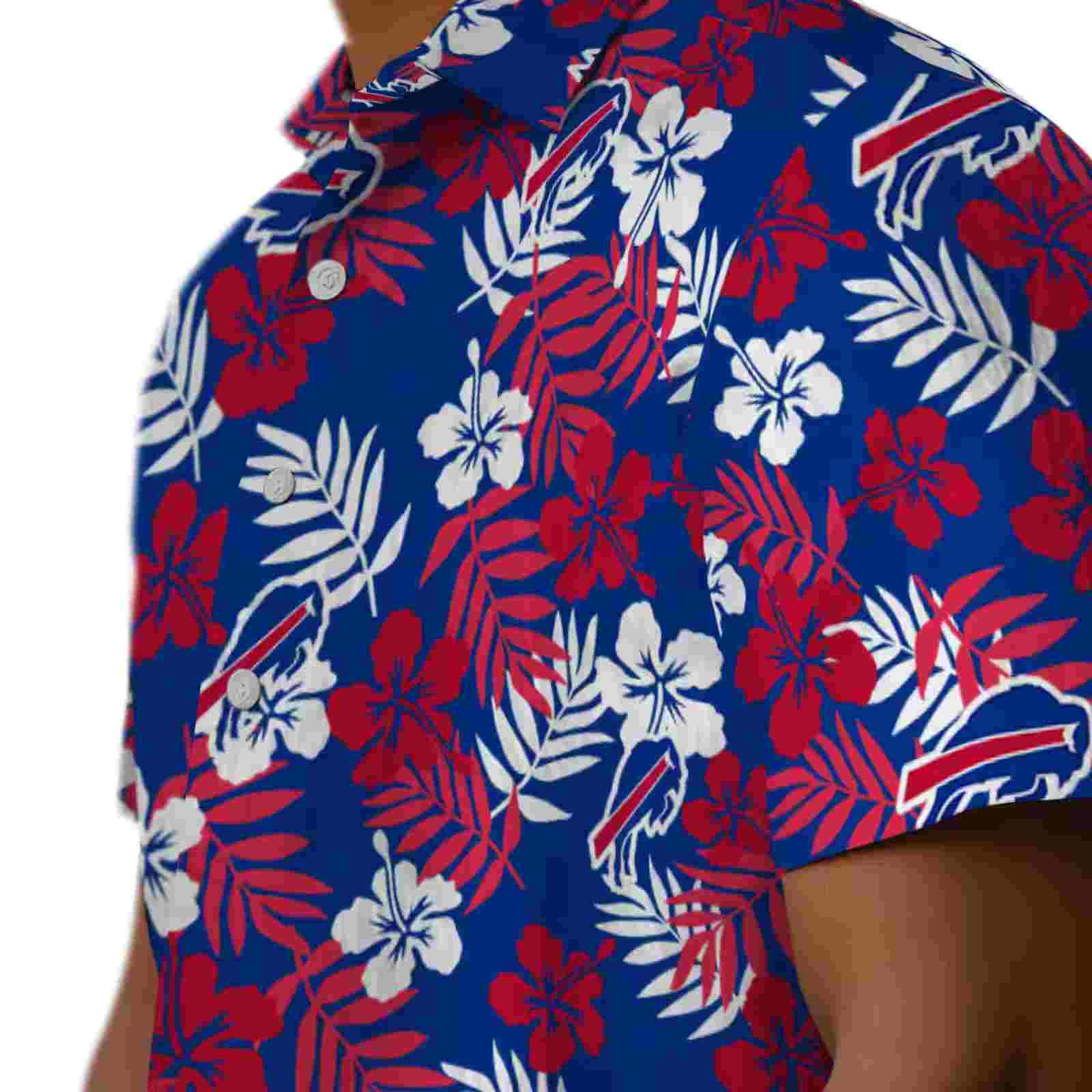 buffalo bills tropical floral blue hawaiian shirt trendy