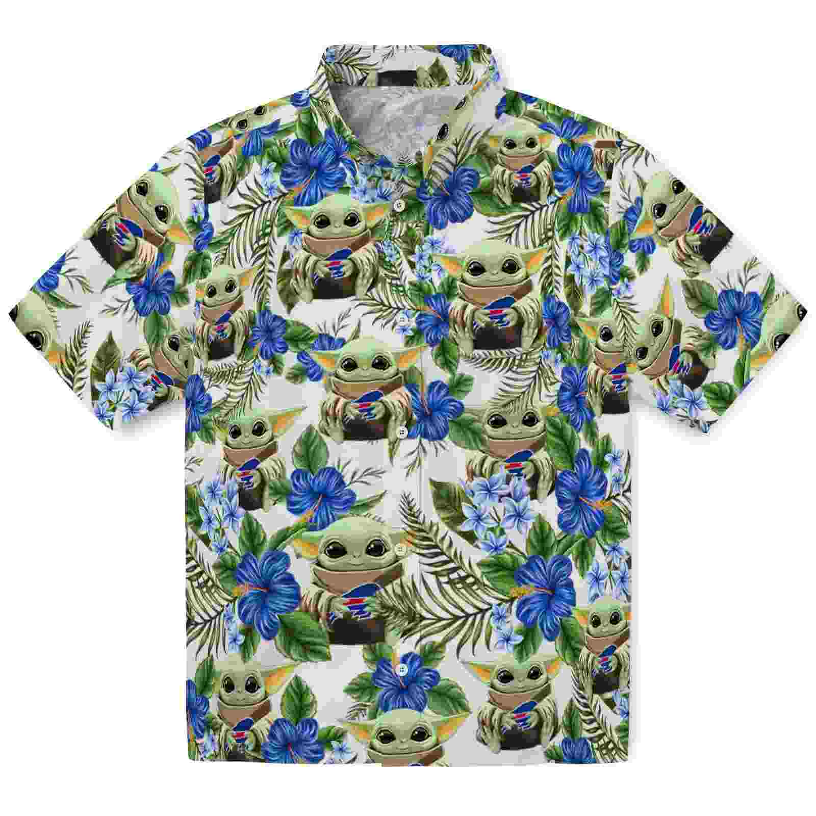 Buffalo Bills Tropical Yoda Green Hawaiian Shirt