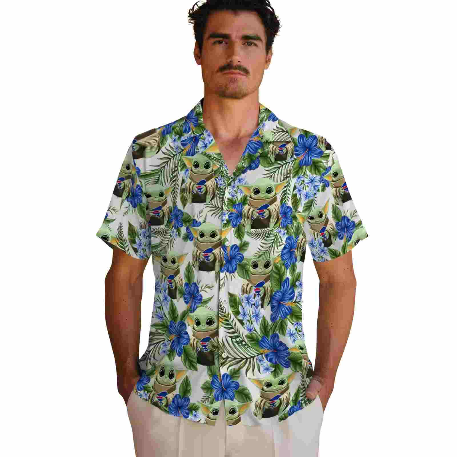 buffalo bills tropical yoda green hawaiian shirt fashion forward