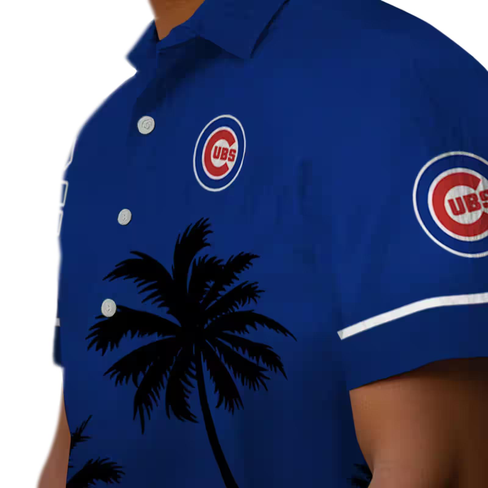 chicago cubs beach sunset blue black hawaiian shirt trendy