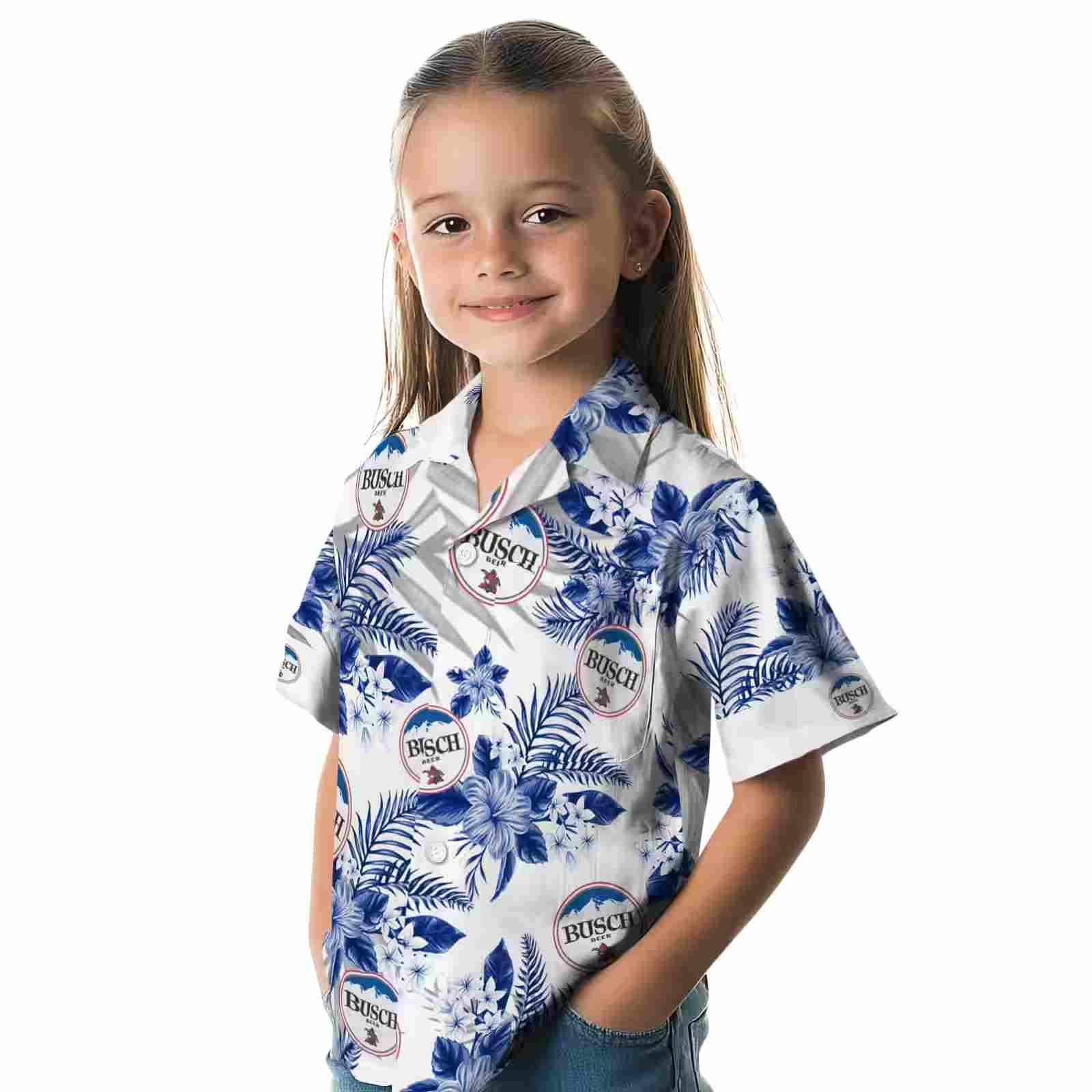 chicago cubs hibiscus palm leaves blue white hawaiian shirt premium grade