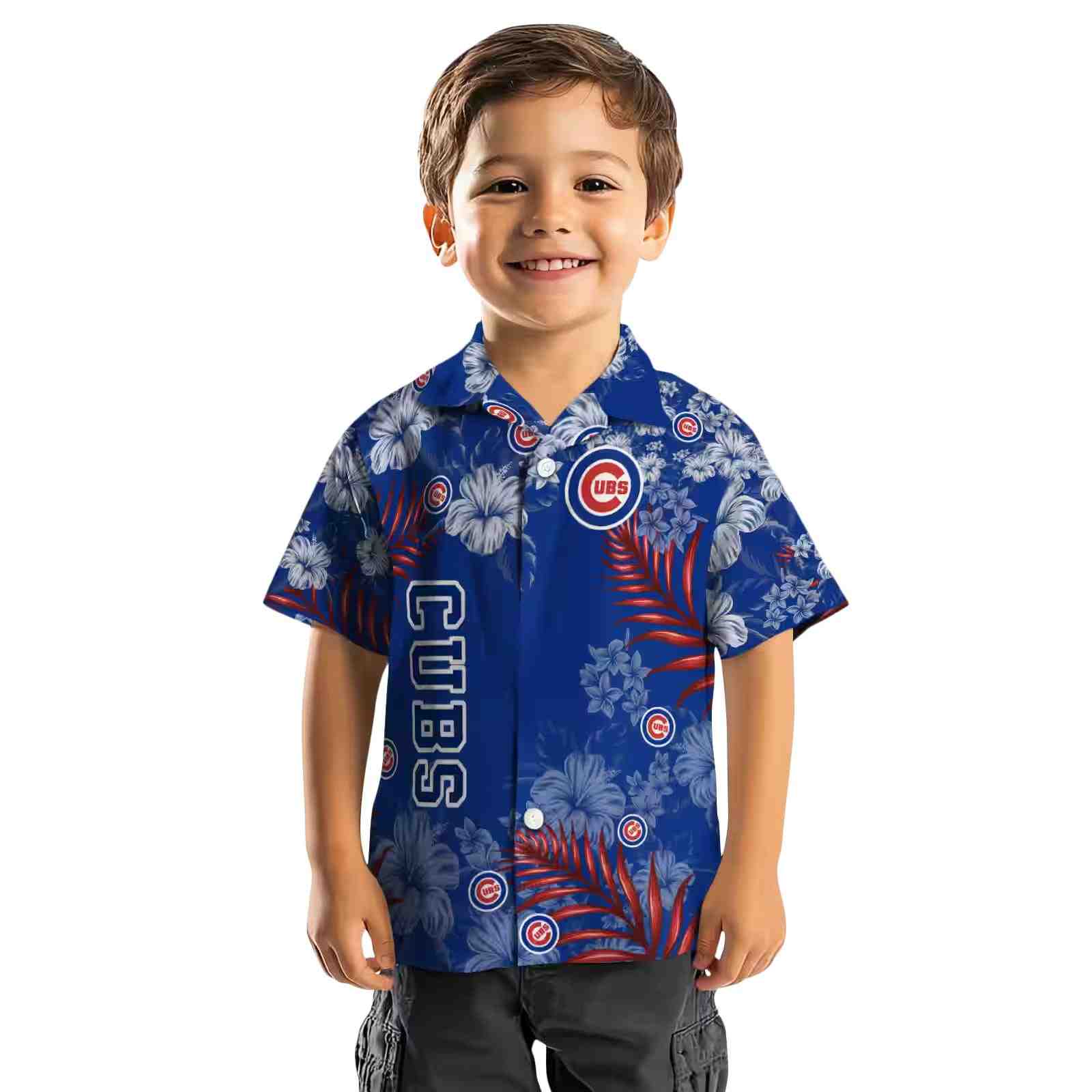 chicago cubs hibiscus print blue hawaiian shirt top rated