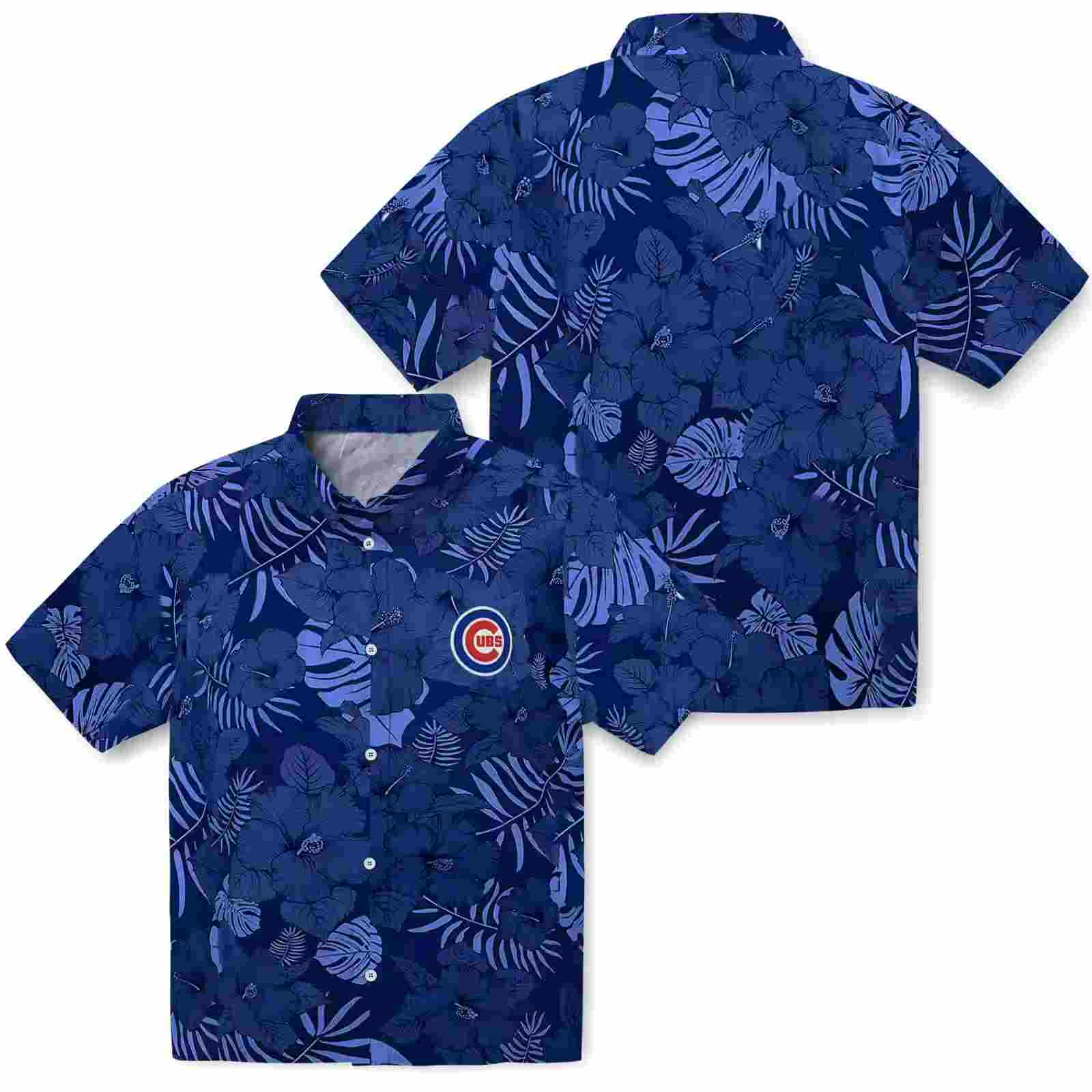 chicago cubs jungle vibes blue hawaiian shirt high quality