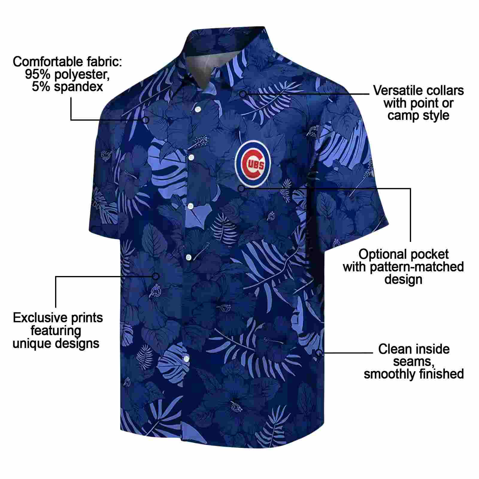 chicago cubs jungle vibes blue hawaiian shirt new arrival