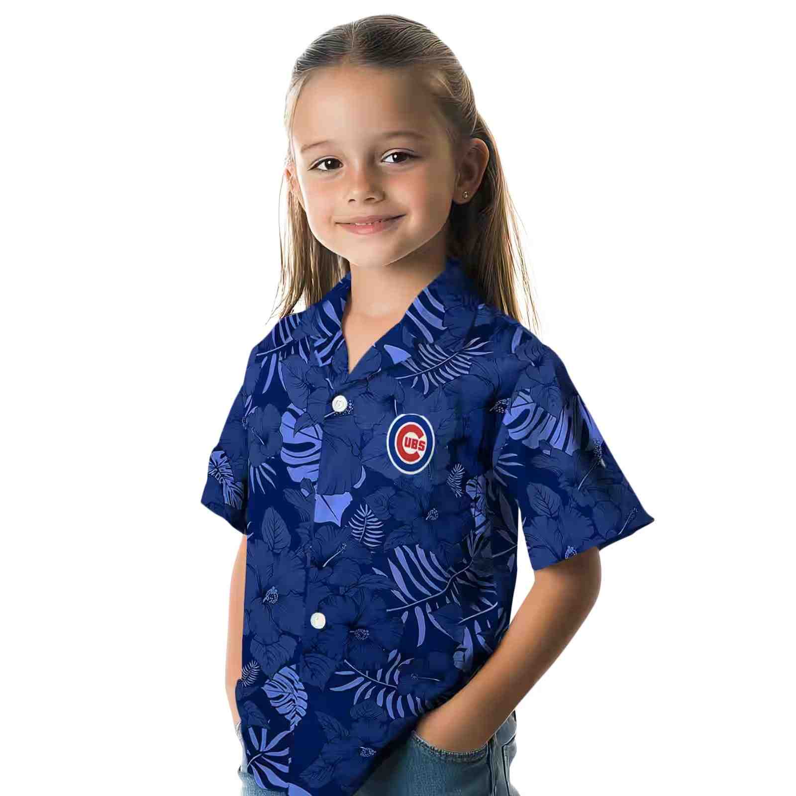 chicago cubs jungle vibes blue hawaiian shirt premium grade