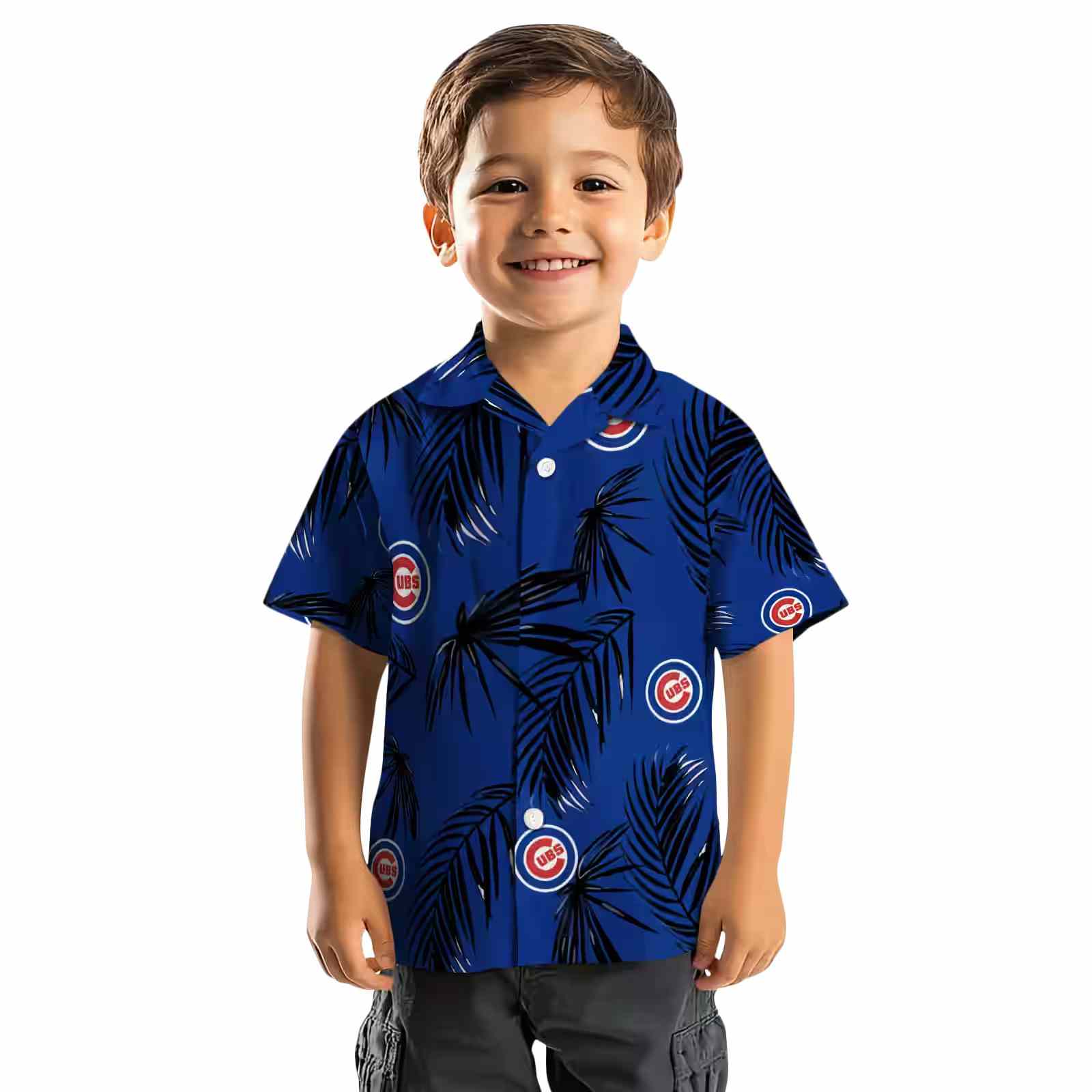 chicago cubs palm leaf blue hawaiian shirt top rated