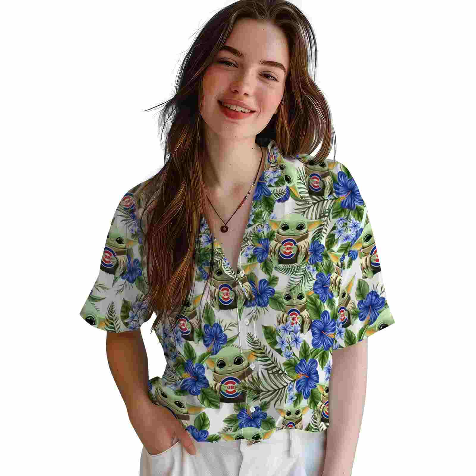 chicago cubs tropical yoda green hawaiian shirt latest model