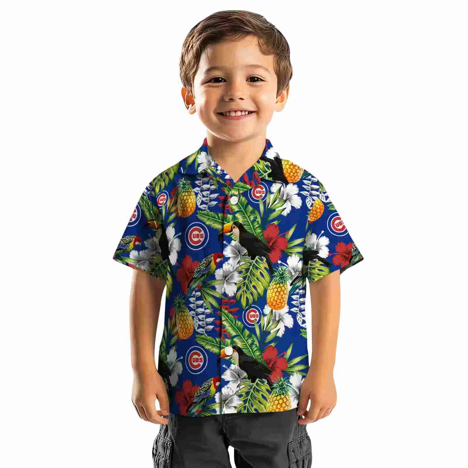 custom chicago cubs tropical toucan blue green hawaiian shirt top rated