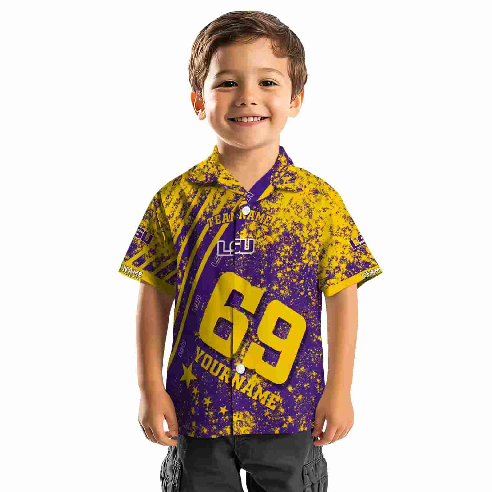 custom lsu tigers star stripes purple hawaiian shirt top rated