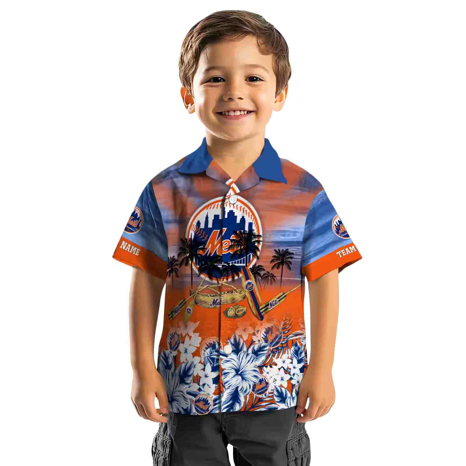 custom new york mets tropical canoe blue hawaiian shirt top rated