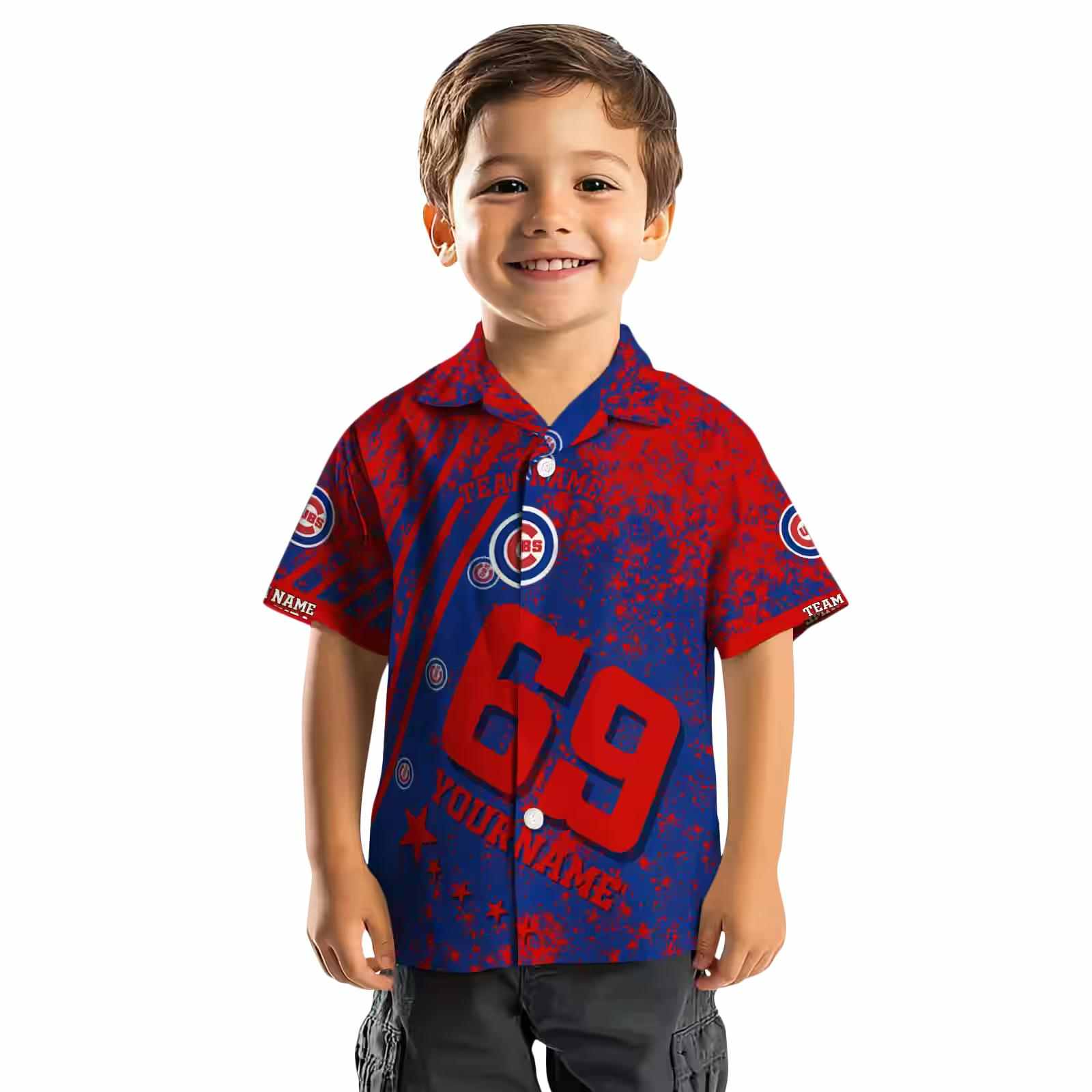 customized chicago cubs star stripes blue hawaiian shirt top rated