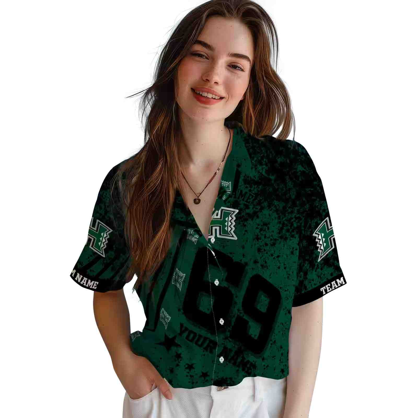 customized hawaii rainbow warriors star stripes green hawaiian shirt latest model