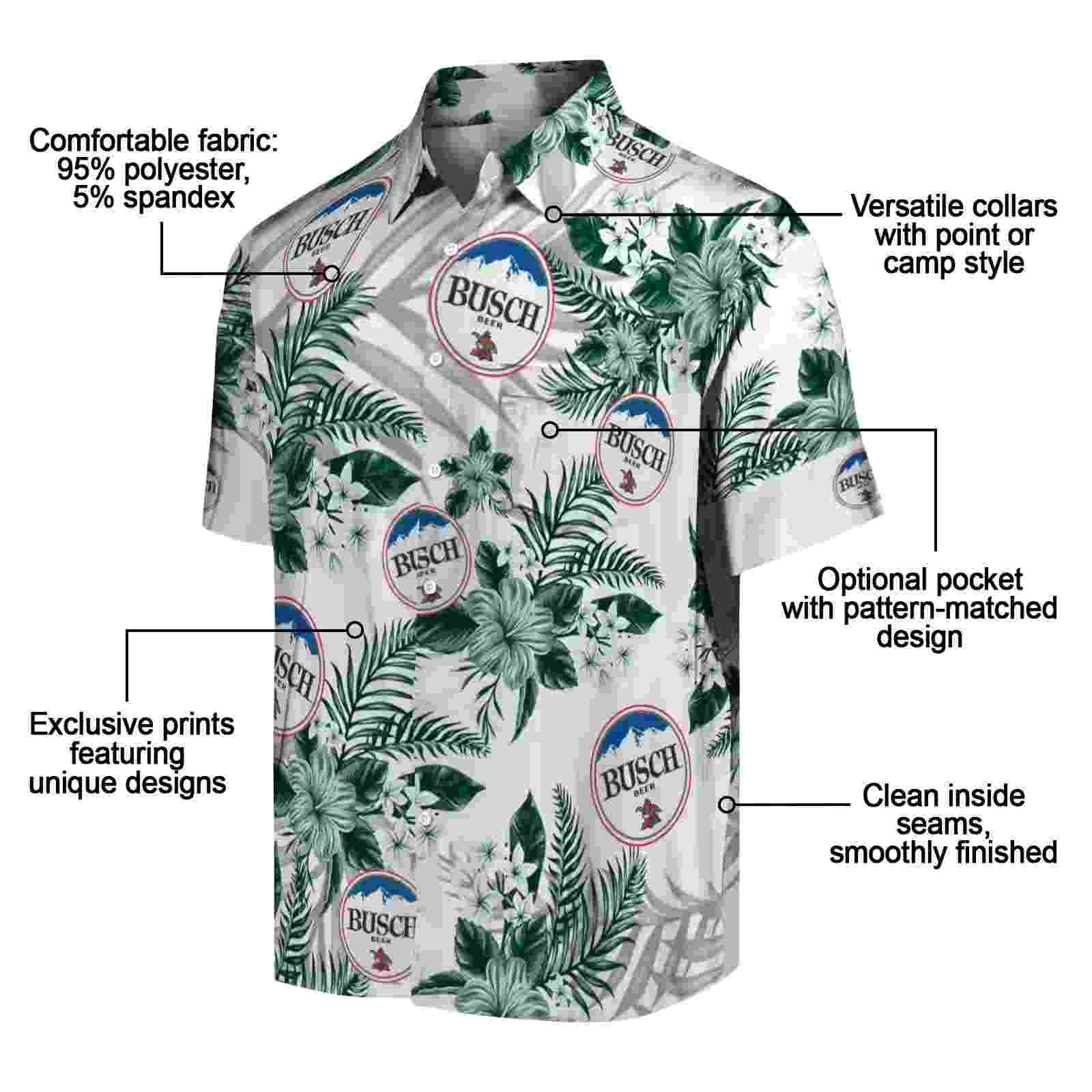 hawaii rainbow warriors hibiscus palm leaves green white hawaiian shirt new arrival