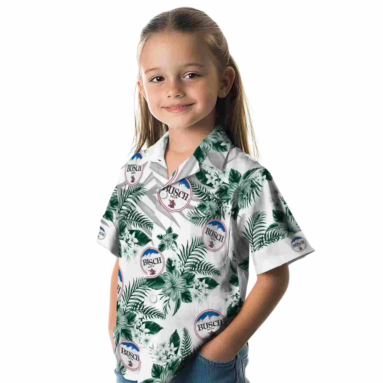 hawaii rainbow warriors hibiscus palm leaves green white hawaiian shirt premium grade