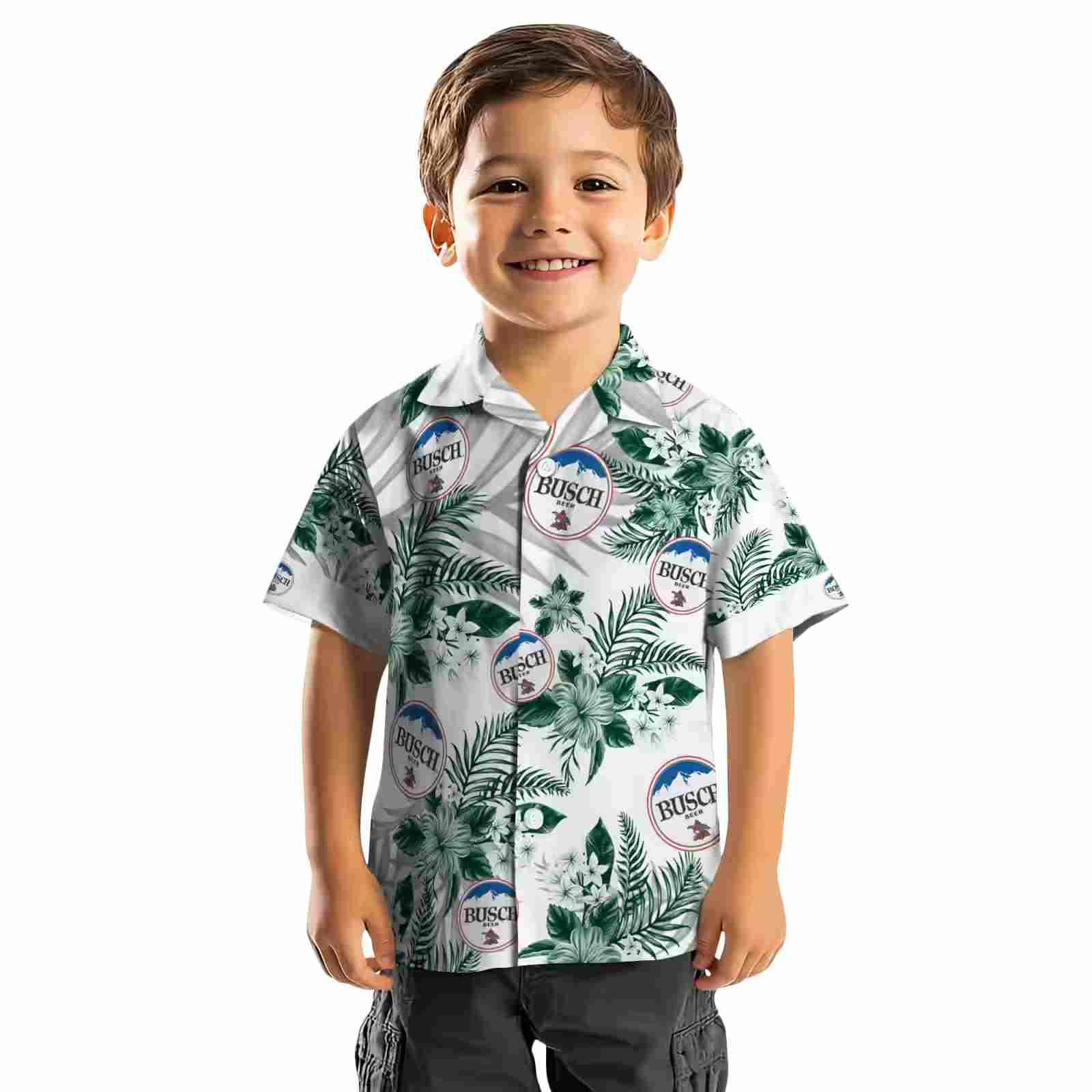 hawaii rainbow warriors hibiscus palm leaves green white hawaiian shirt top rated