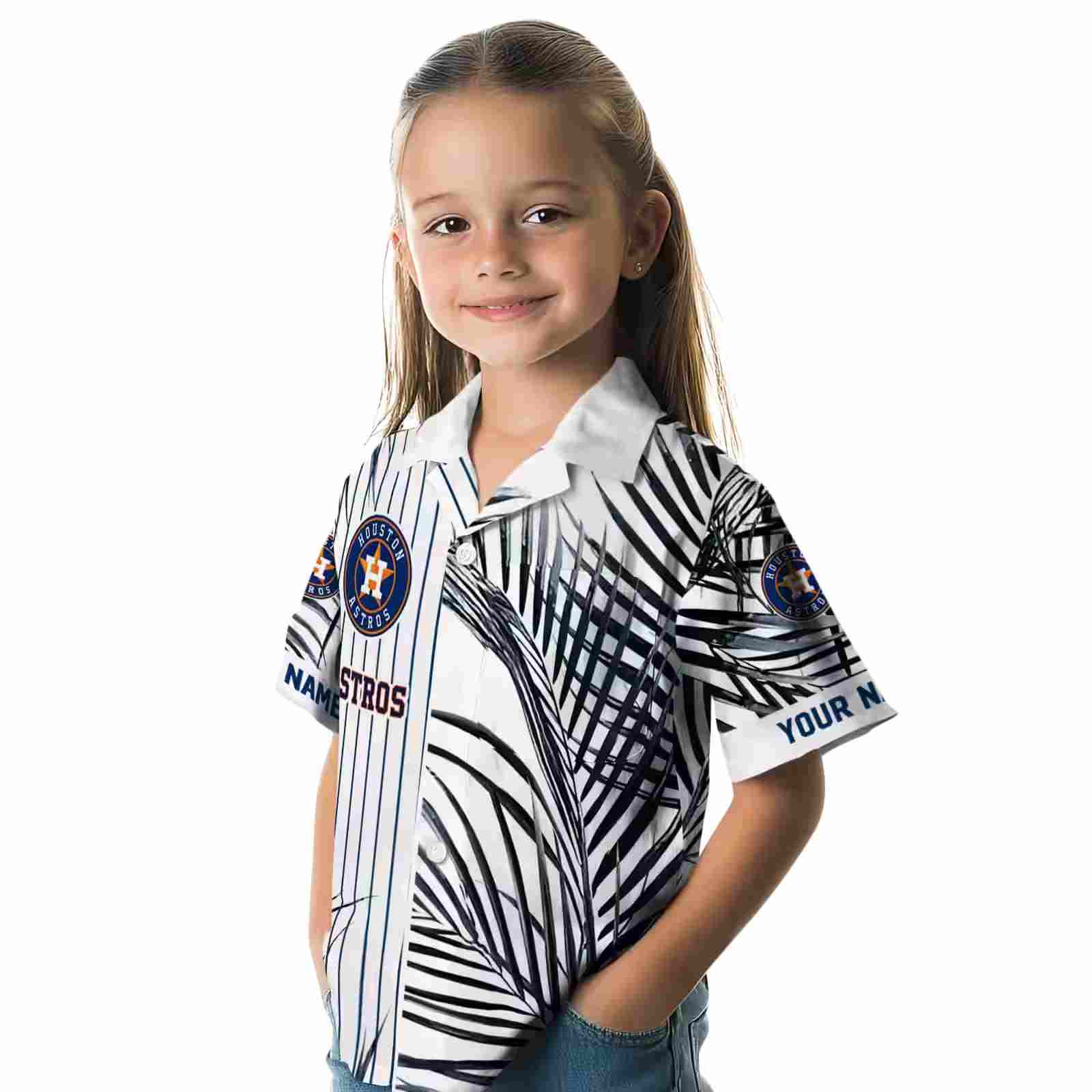 houston astros palm stripes blue black white hawaiian shirt premium grade