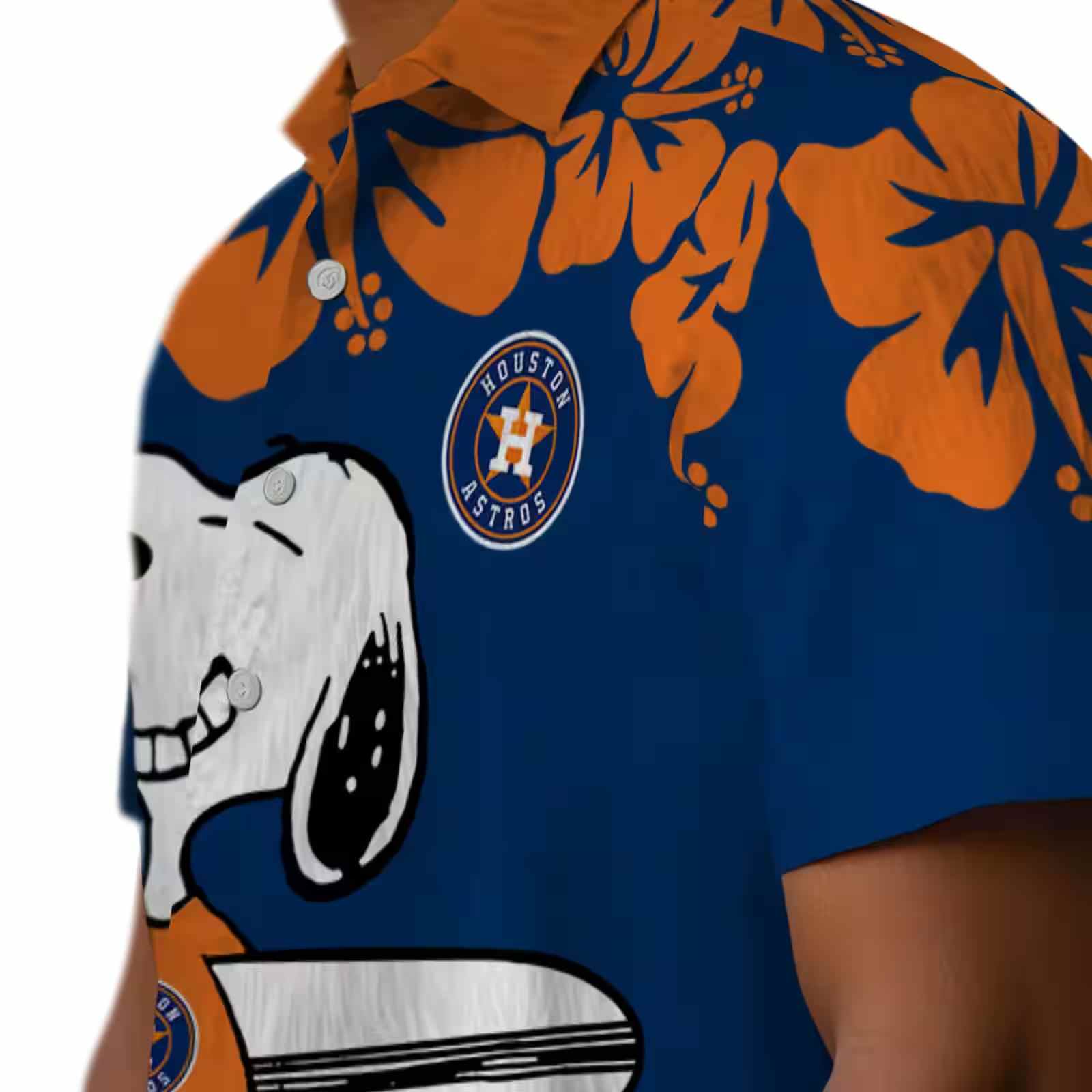 houston astros snoopy surf blue white hawaiian shirt trendy