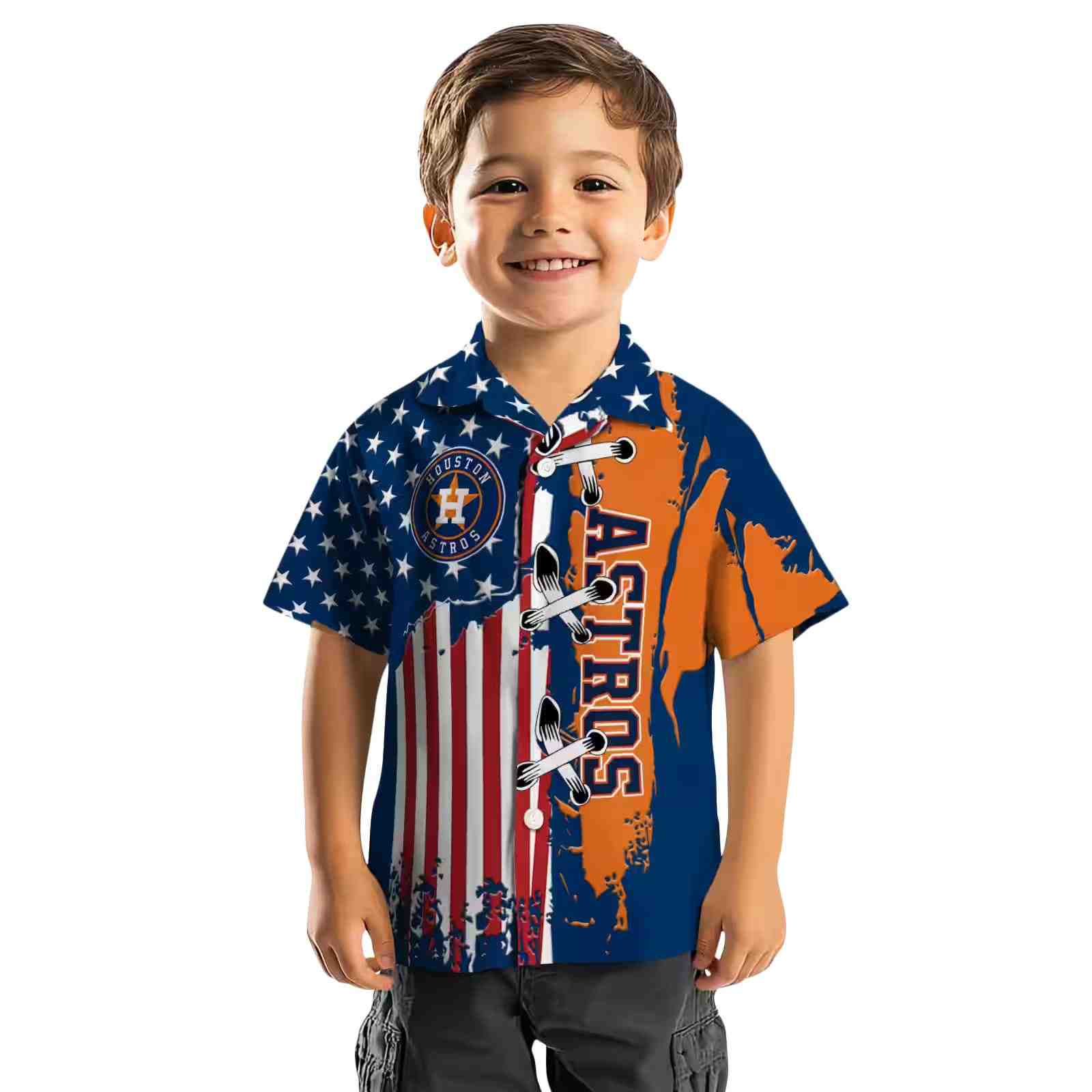 houston astros stitched flag blue hawaiian shirt top rated