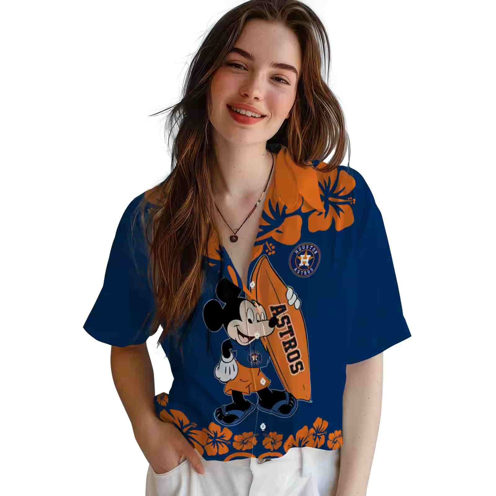 houston astros surfing mickey blue hawaiian shirt latest model