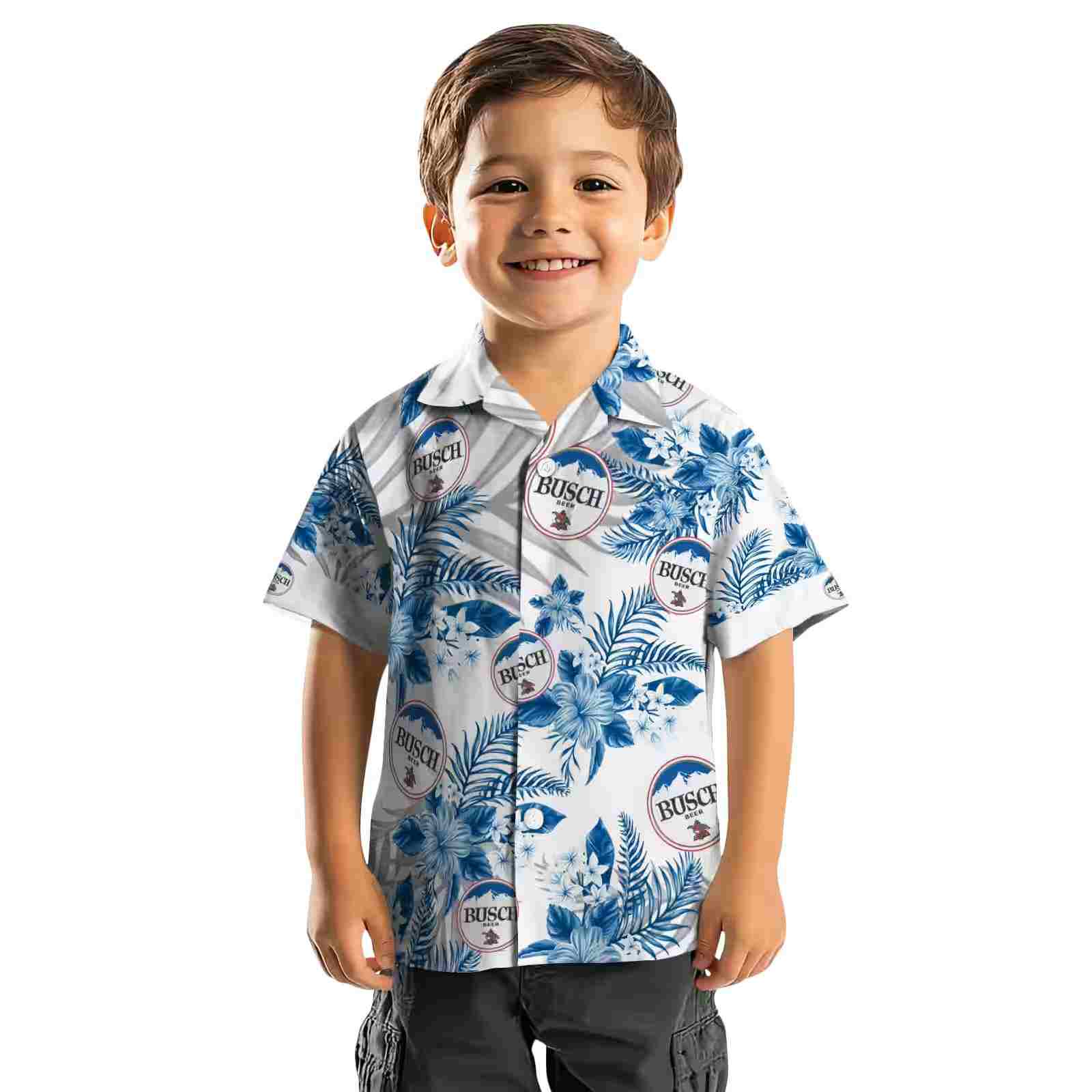 los angeles dodgers hibiscus palm leaves blue white hawaiian shirt top rated