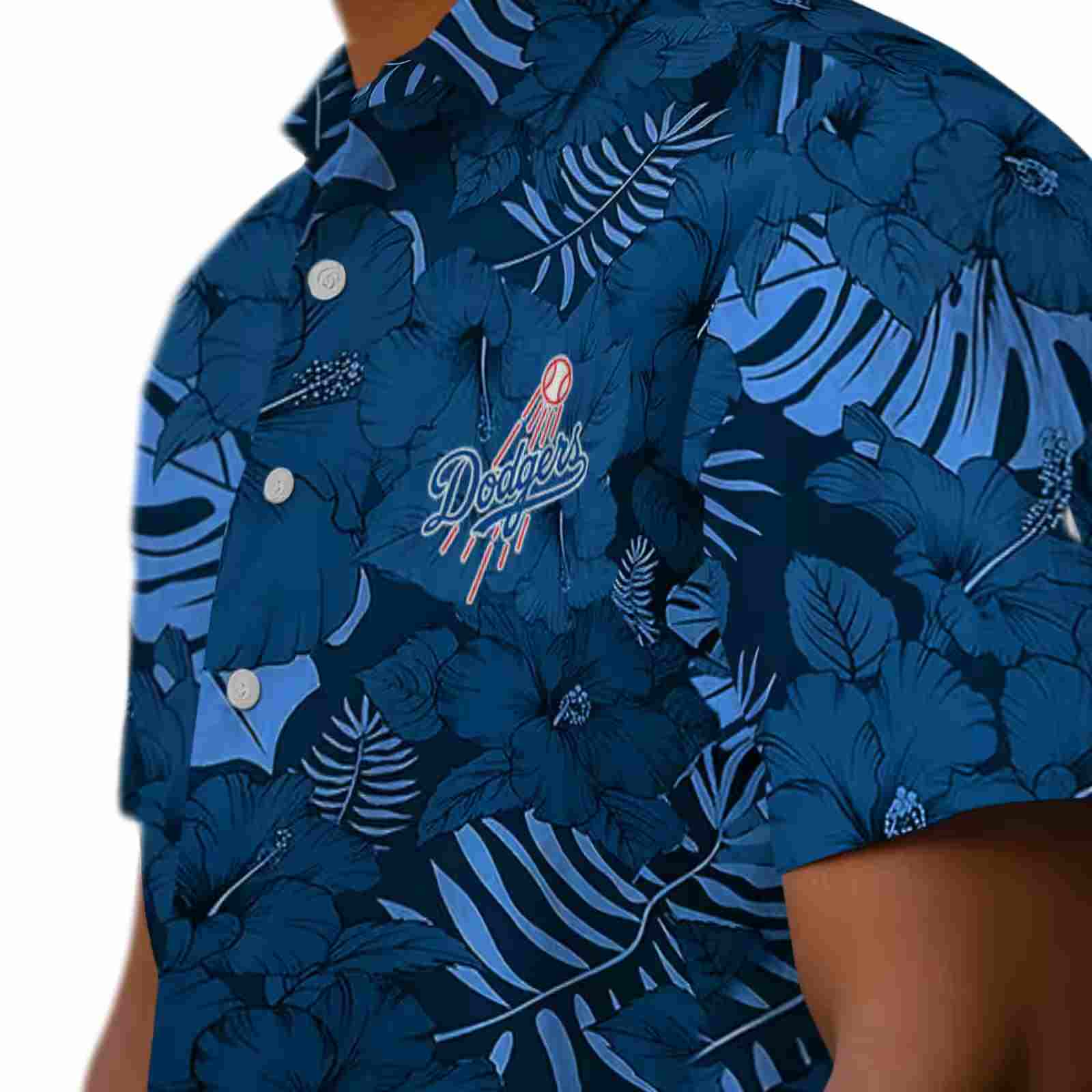 los angeles dodgers jungle vibes blue hawaiian shirt trendy