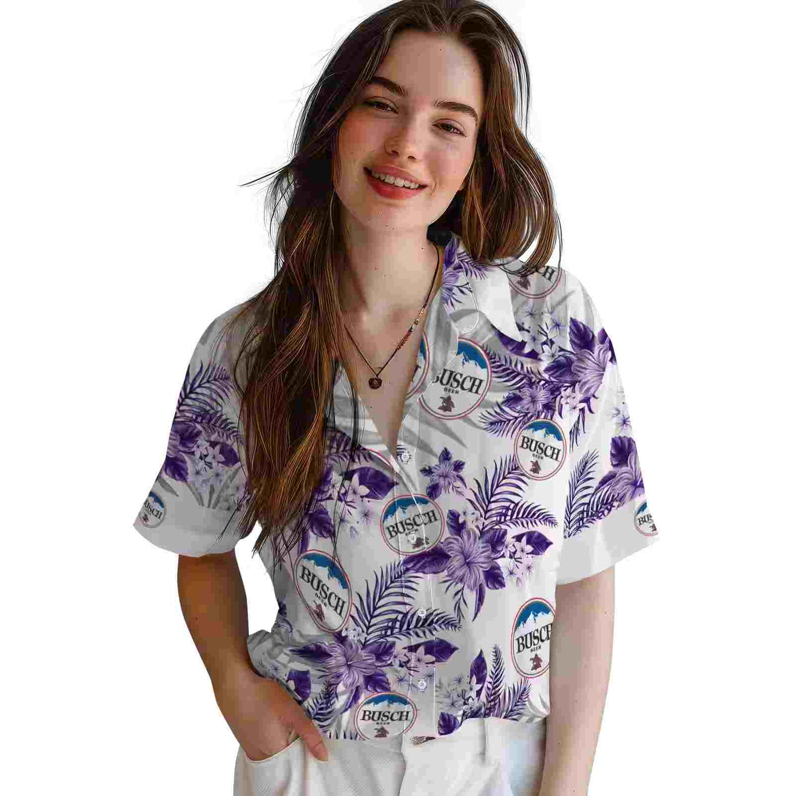 lsu tigers hibiscus palm leaves purple white hawaiian shirt latest model