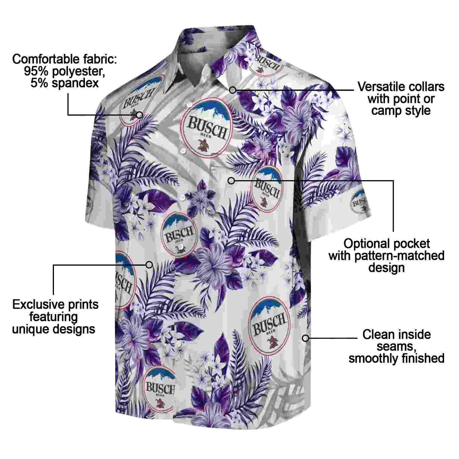 lsu tigers hibiscus palm leaves purple white hawaiian shirt new arrival