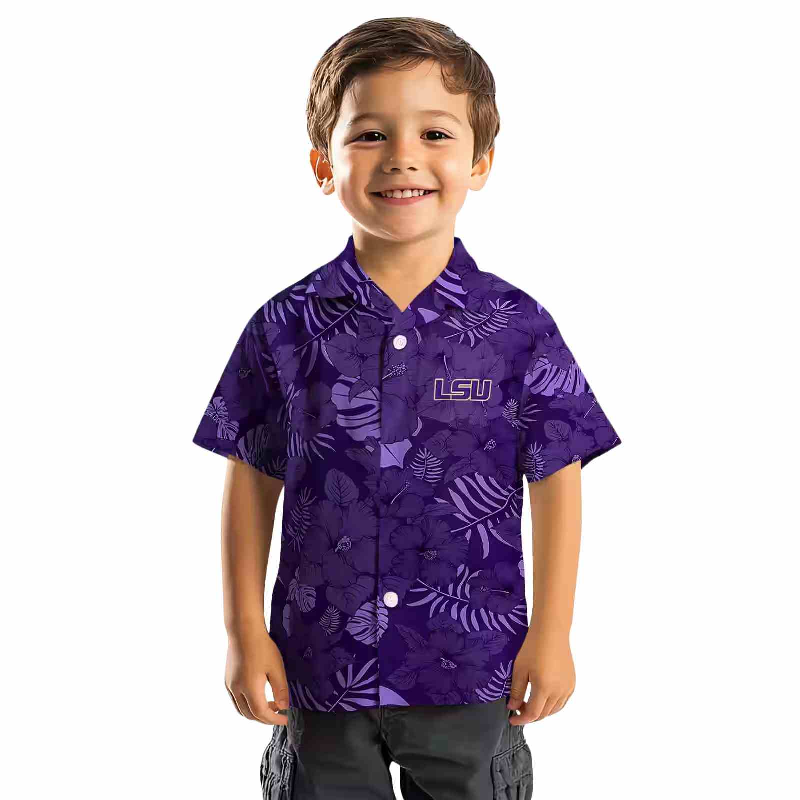 lsu tigers jungle vibes purple hawaiian shirt top rated