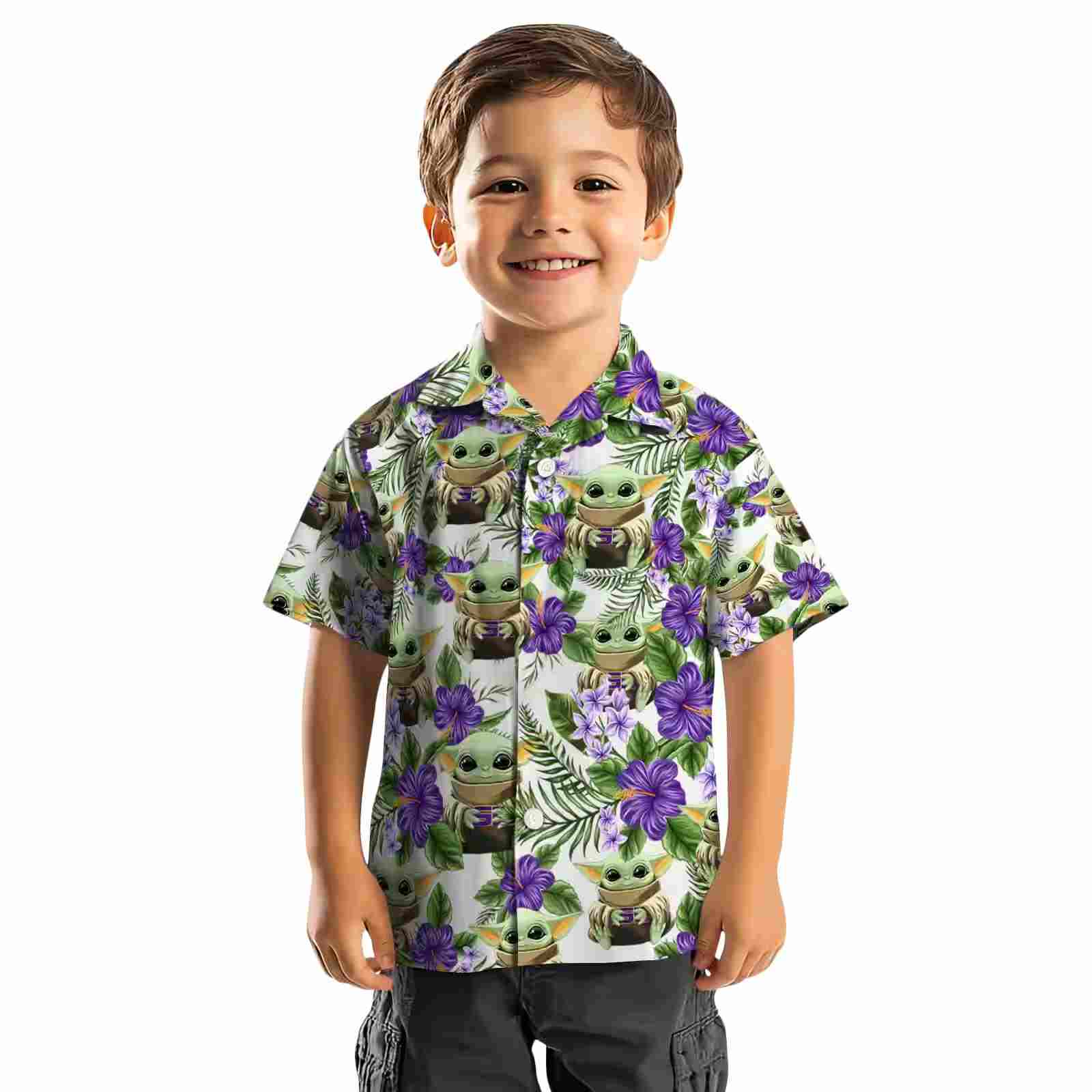 lsu tigers tropical yoda green hawaiian shirt top rated