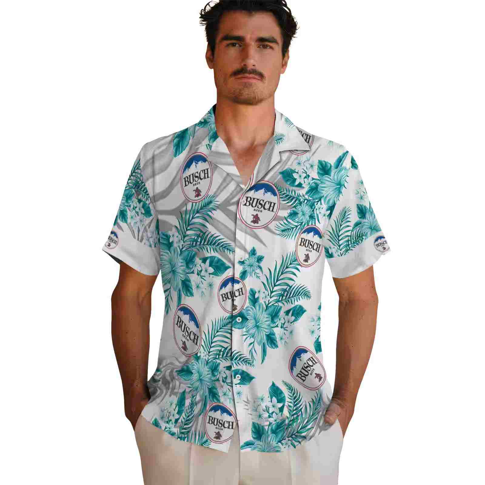 miami dolphins hibiscus palm leaves aqua white hawaiian shirt fashion forward