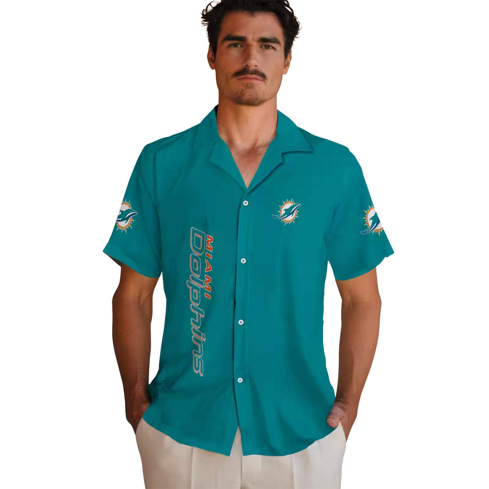 miami dolphins stuart minion aqua hawaiian shirt fashion forward