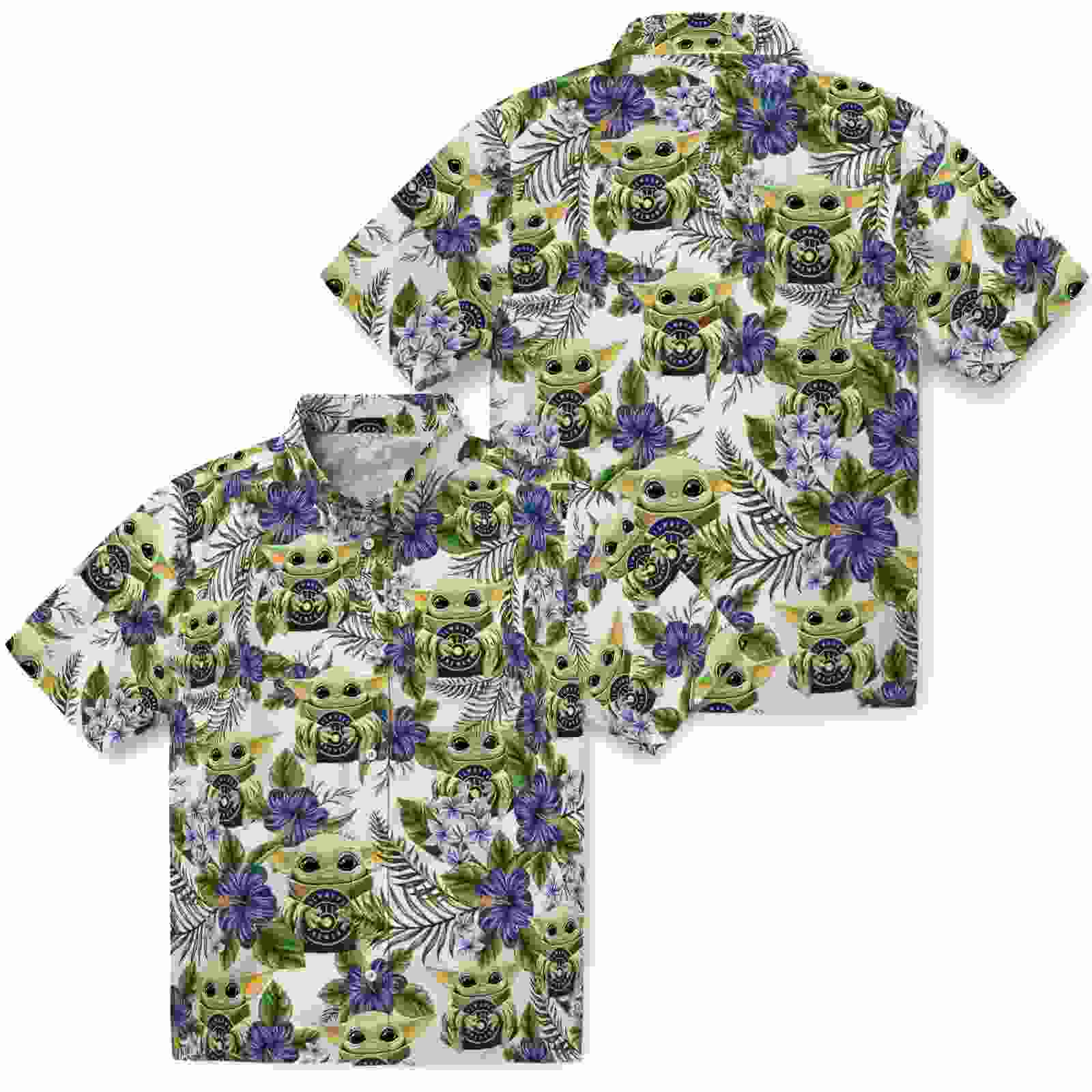 milwaukee brewers tropical yoda green hawaiian shirt high quality