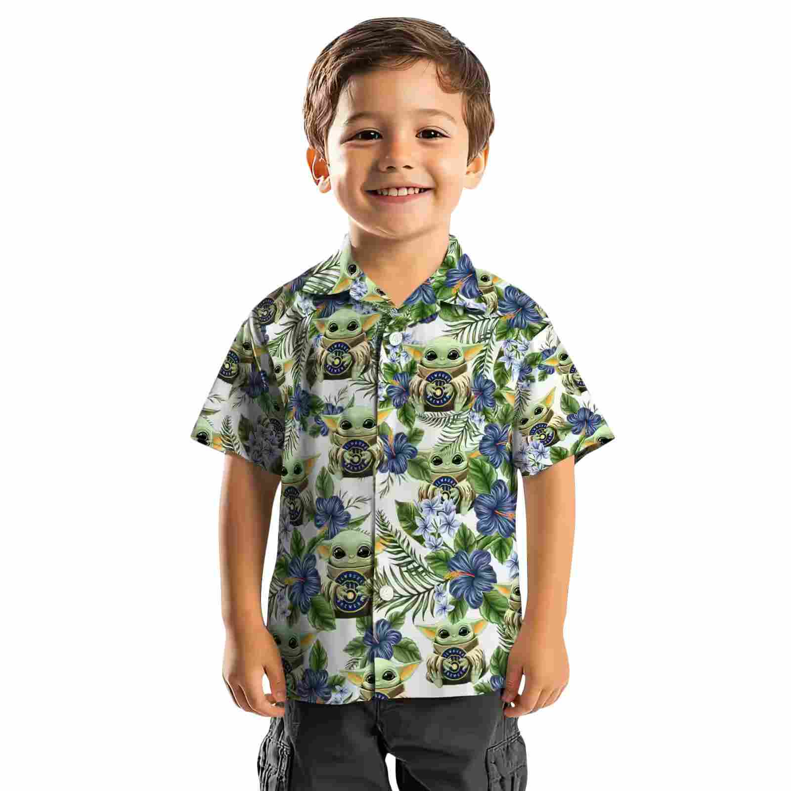 milwaukee brewers tropical yoda green hawaiian shirt top rated