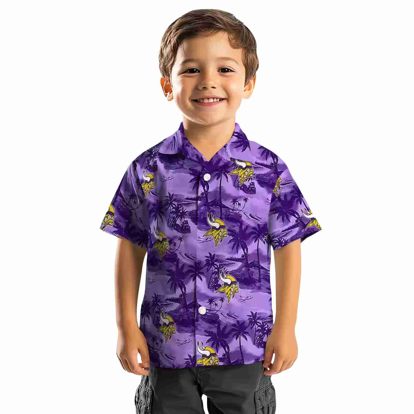 minnesota vikings coastal palms purple hawaiian shirt top rated