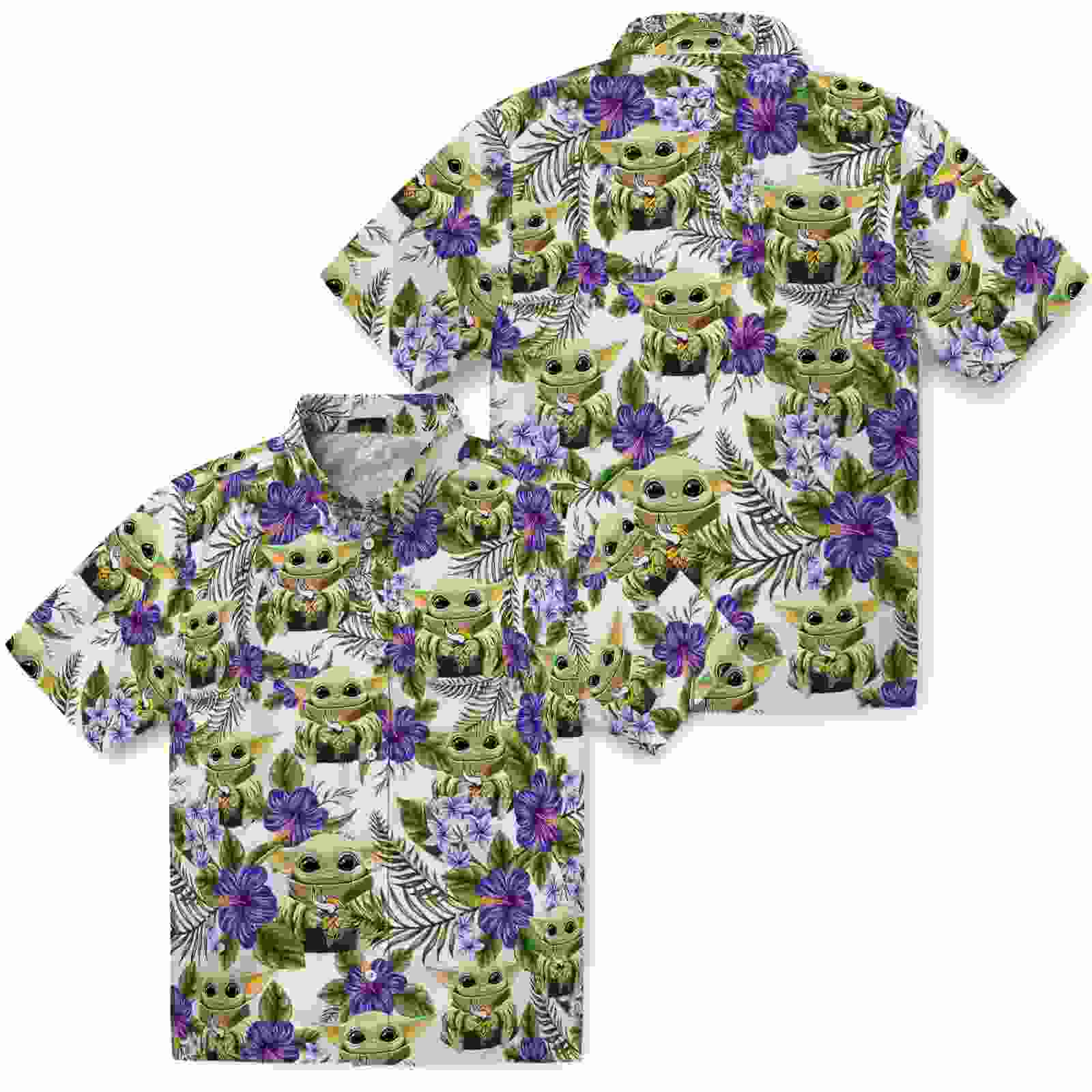 minnesota vikings tropical yoda green hawaiian shirt high quality