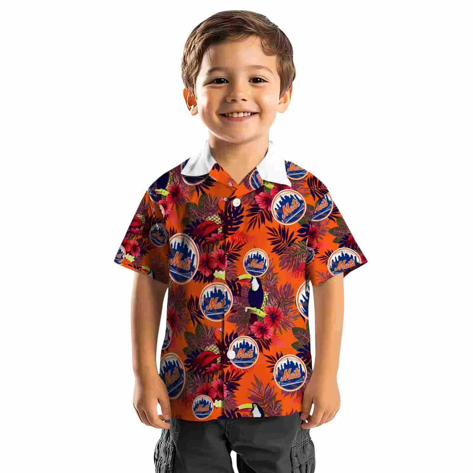 new york mets floral toucan blue red hawaiian shirt top rated