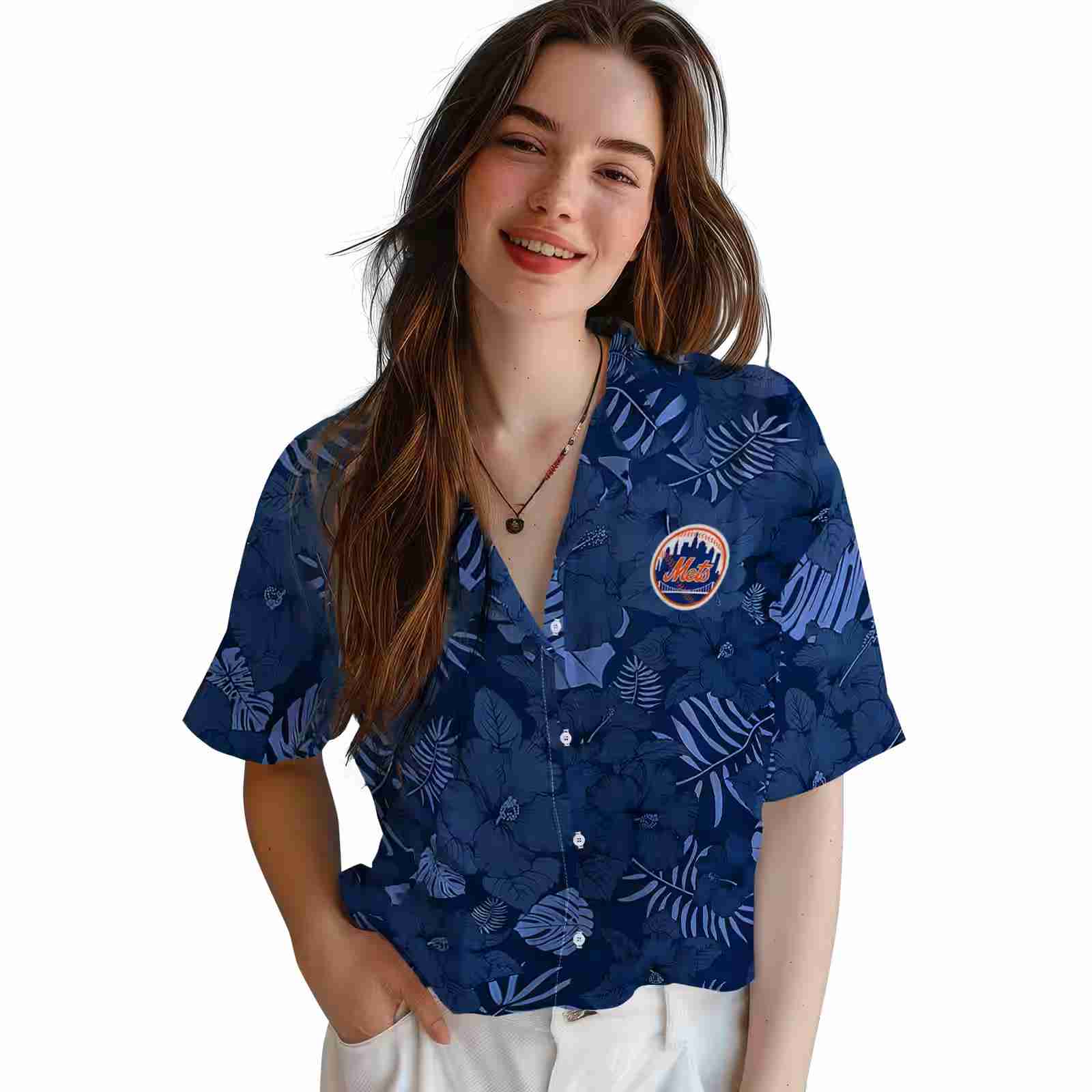 new york mets jungle vibes blue hawaiian shirt latest model