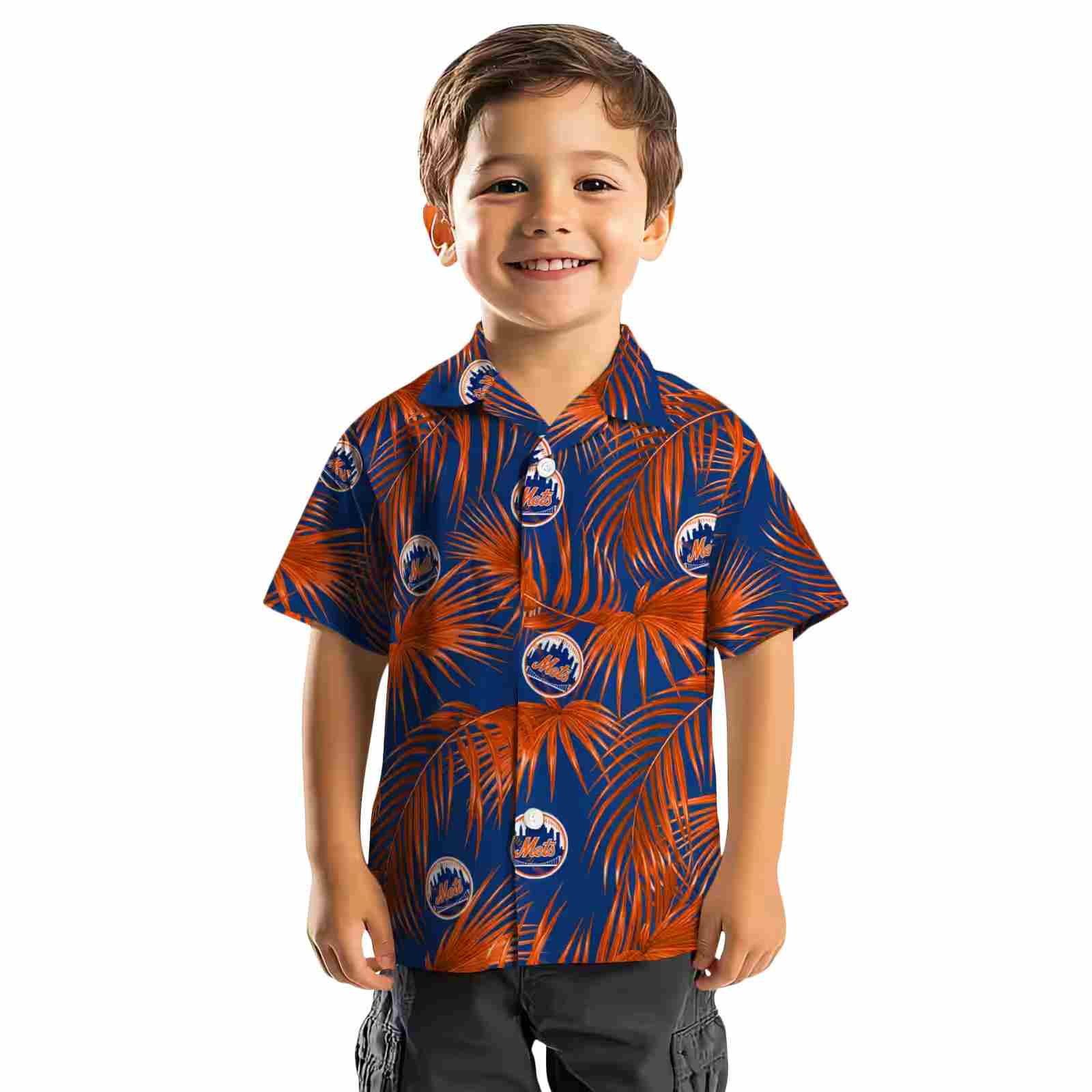 new york mets leafy palms blue hawaiian shirt top rated