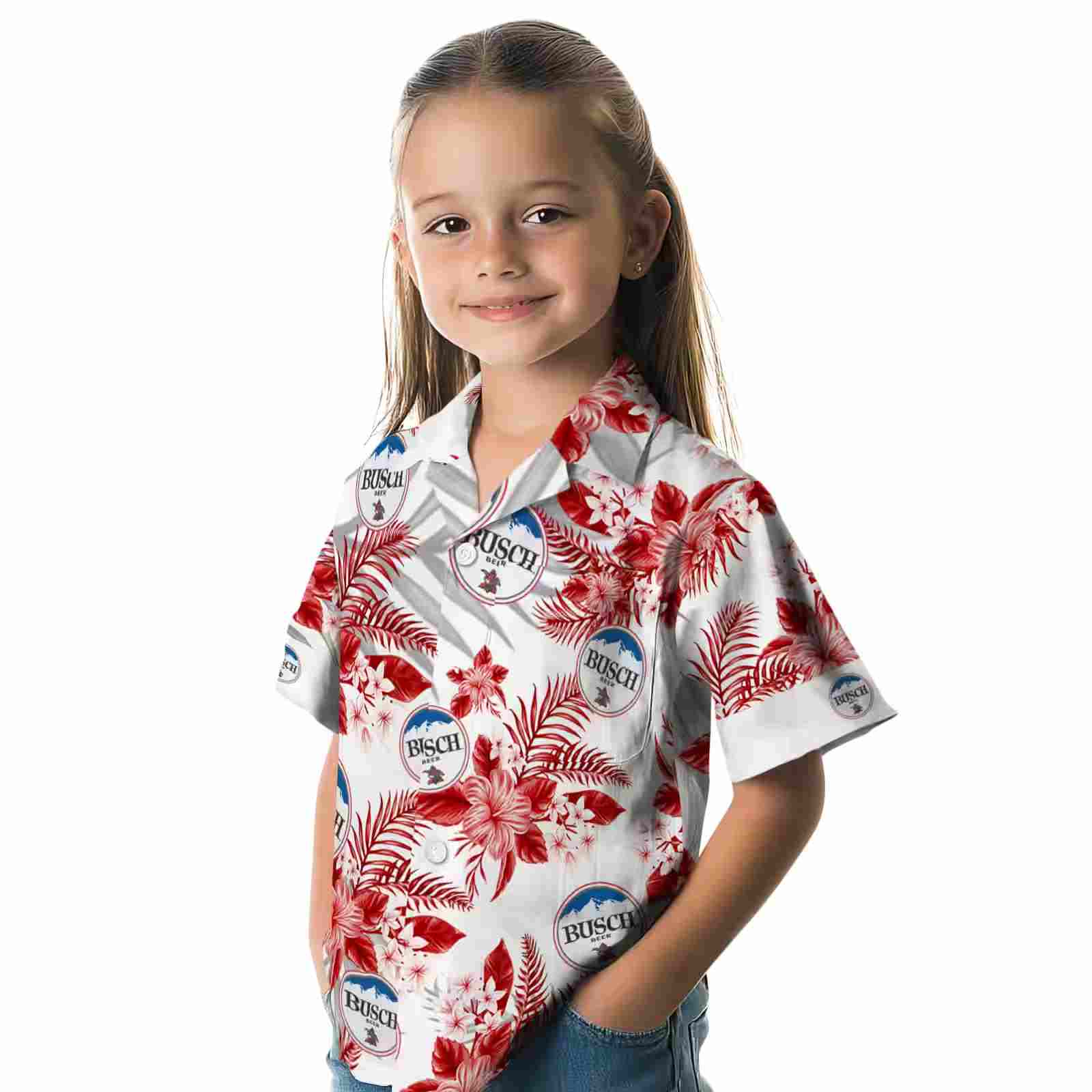 ohio state buckeyes hibiscus palm leaves scarlet white hawaiian shirt premium grade