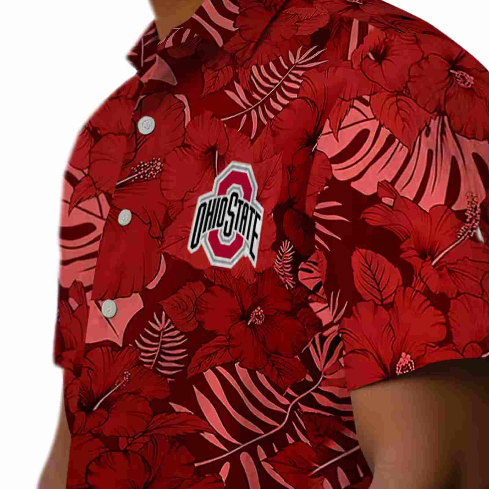 ohio state buckeyes jungle vibes scarlet hawaiian shirt trendy