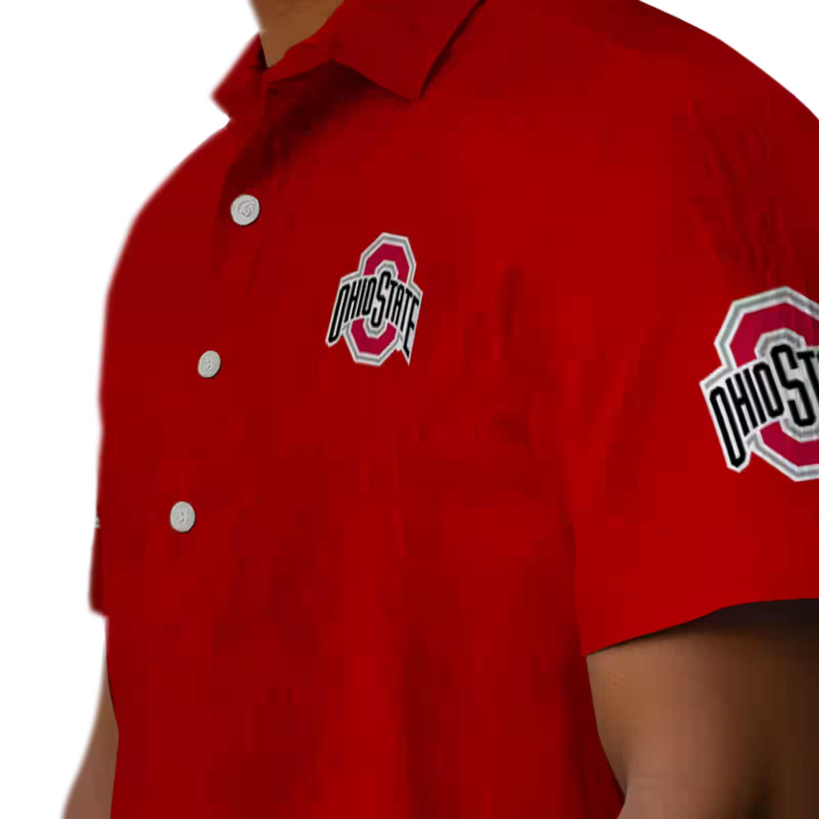 ohio state buckeyes stuart minion scarlet hawaiian shirt trendy