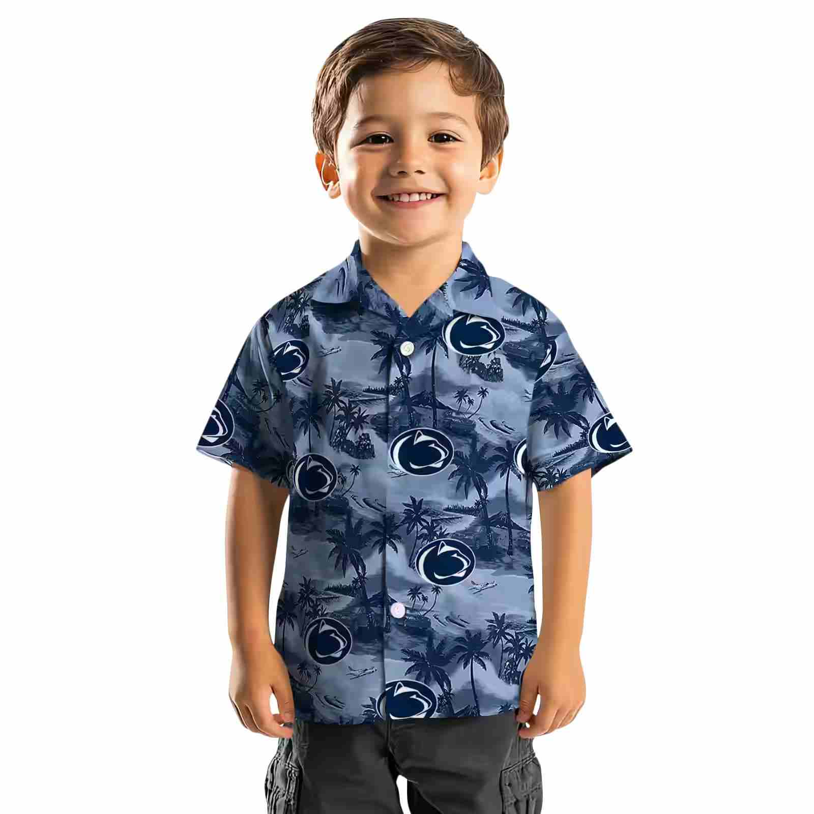 penn state nittany lions coastal palms blue hawaiian shirt top rated