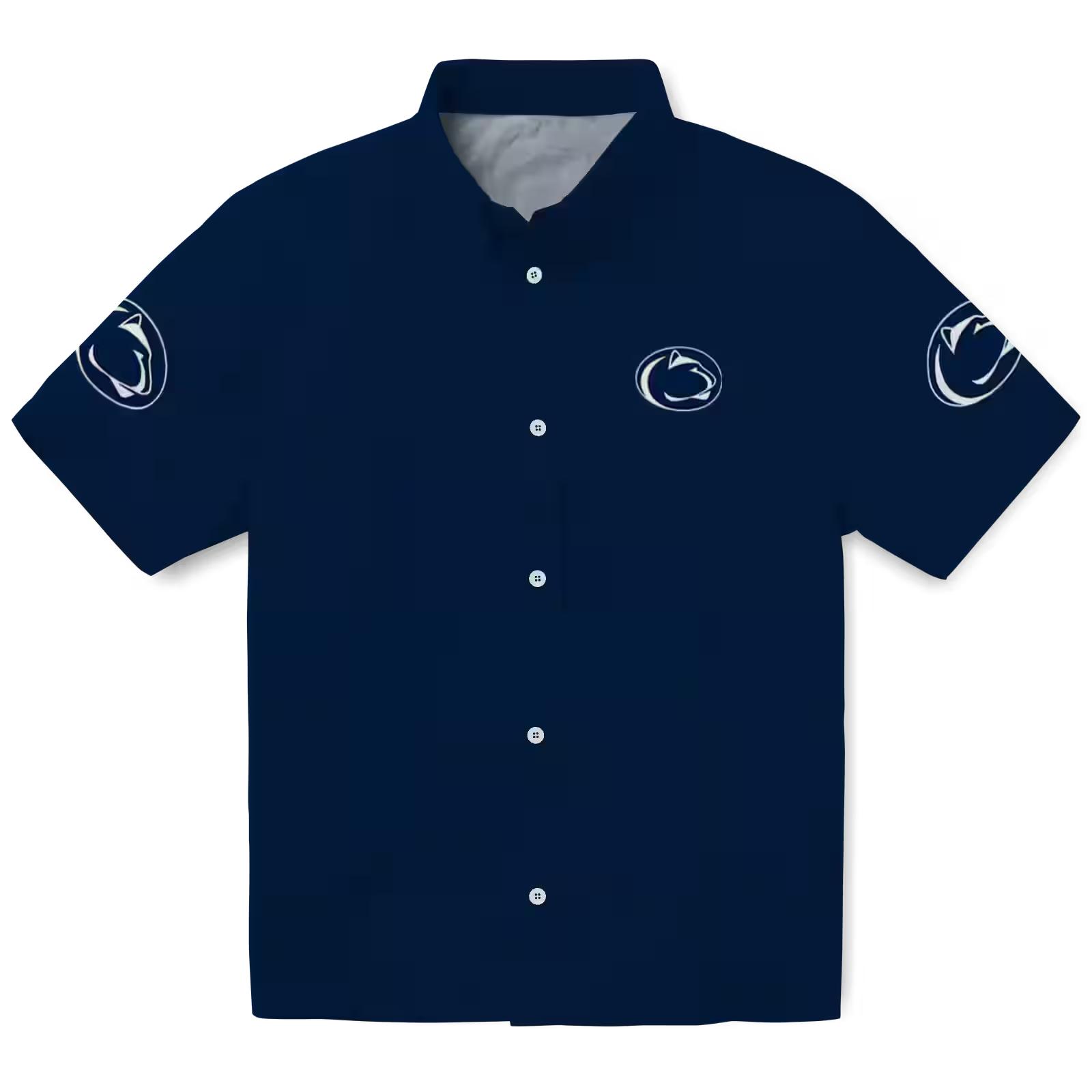 Penn State Nittany Lions Stuart Minion Blue Hawaiian Shirt